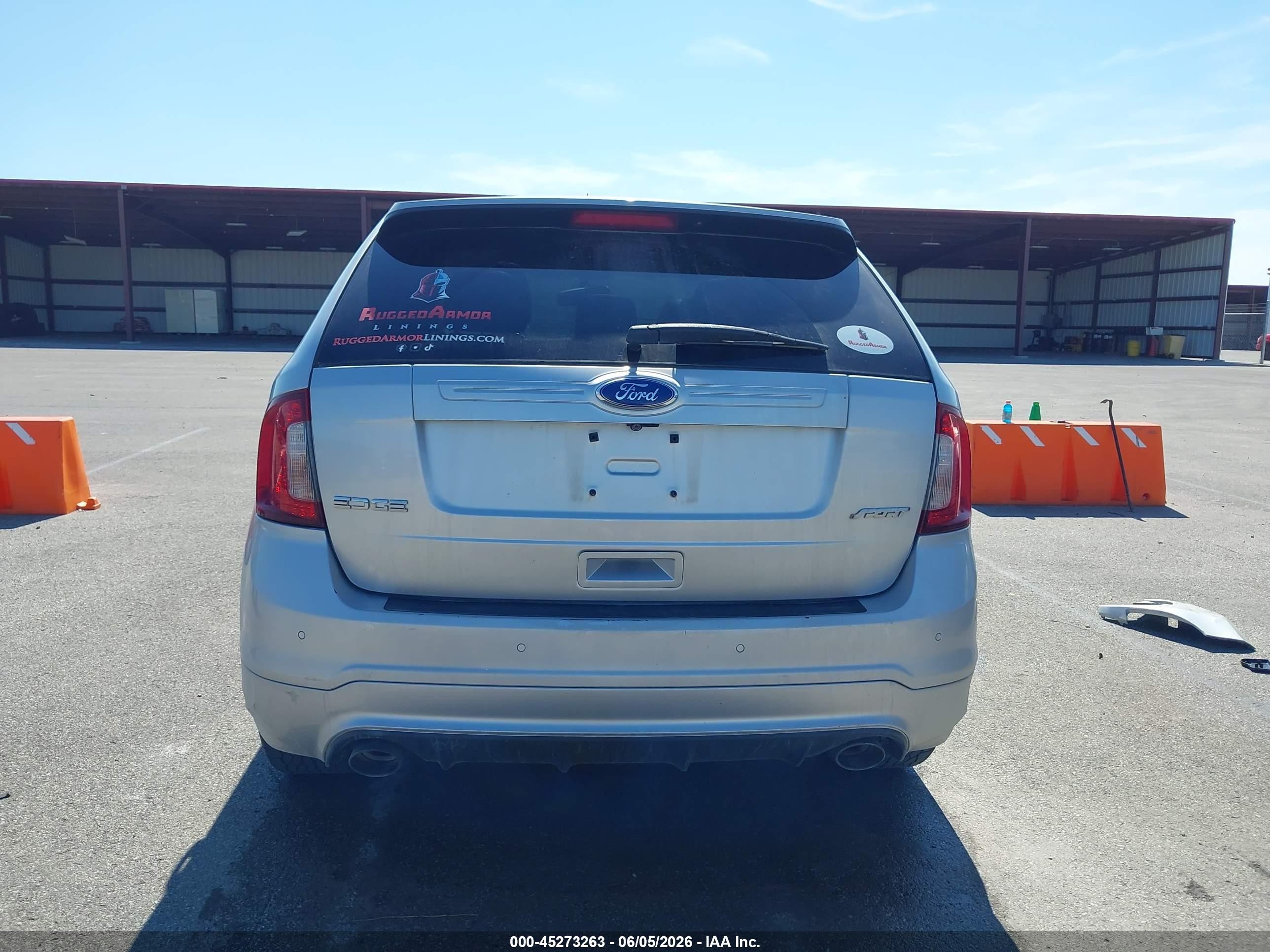 2012 Ford Edge Sport Silver vin: 2FMDK3AK7CBA77461