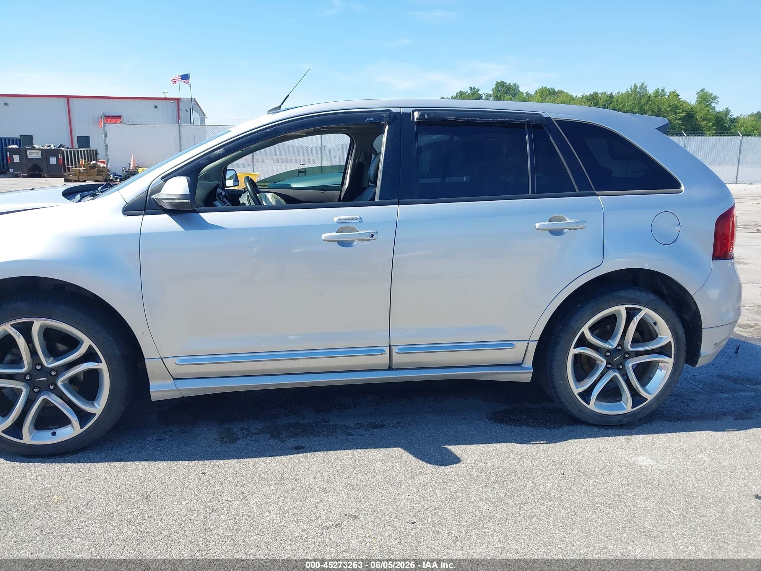 2012 Ford Edge Sport Silver vin: 2FMDK3AK7CBA77461