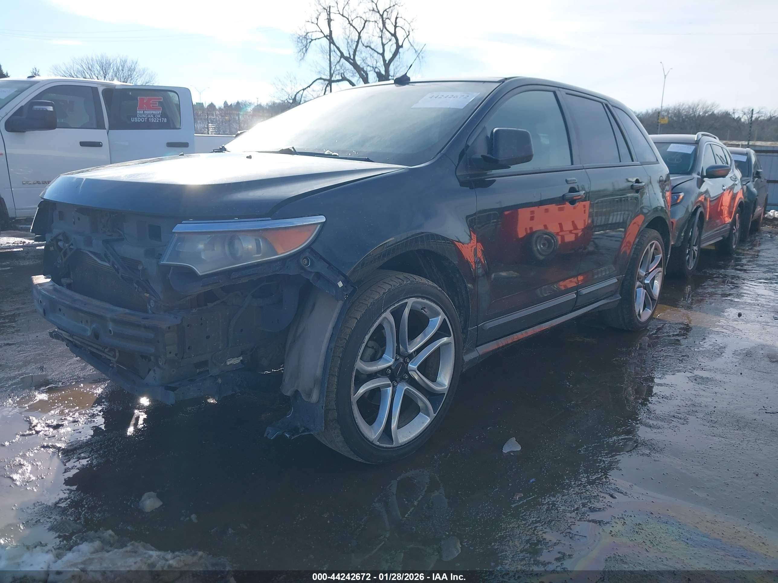 2011 Ford Edge Sport Black vin: 2FMDK3AK8BBA12178