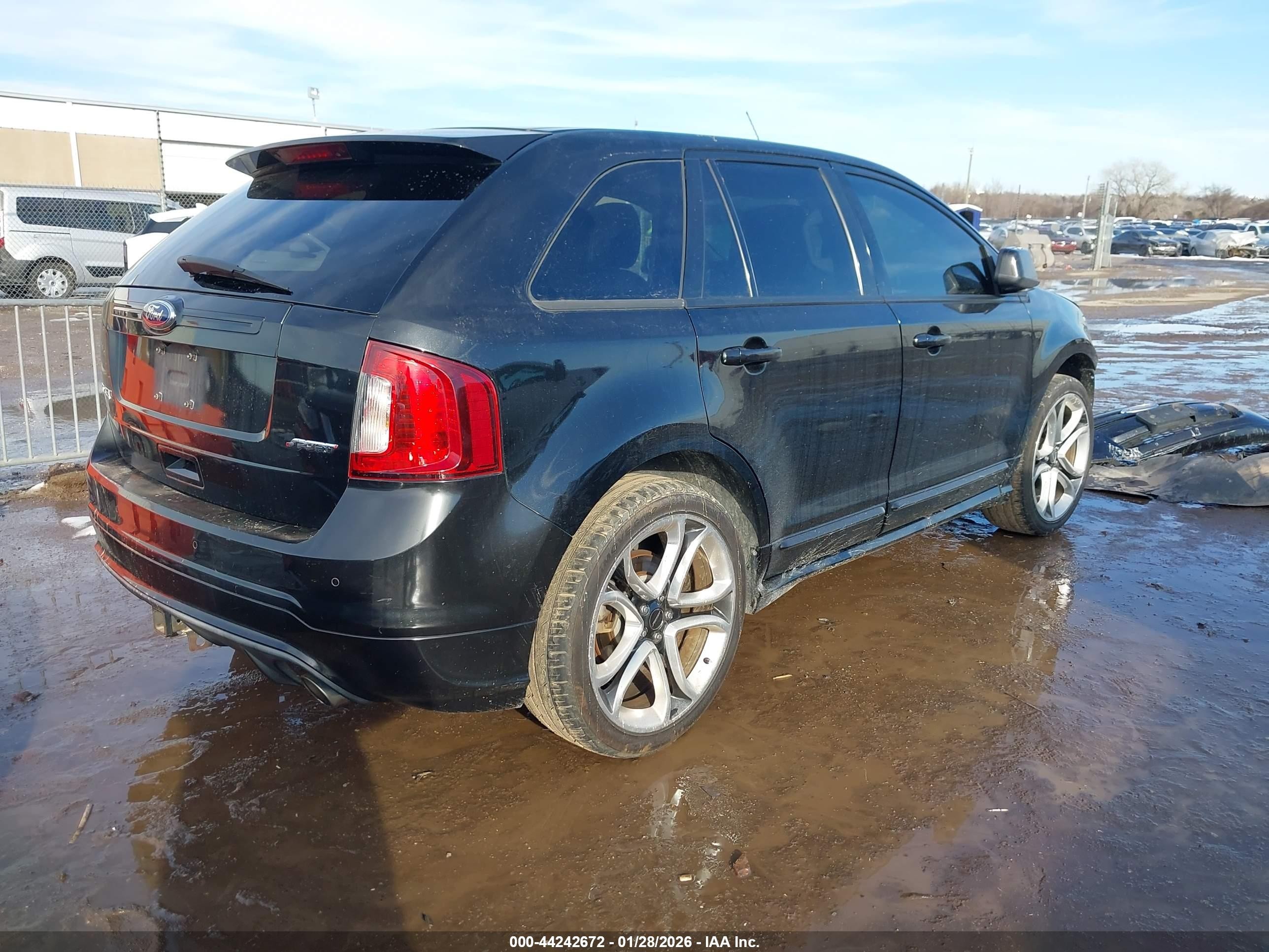 2011 Ford Edge Sport Black vin: 2FMDK3AK8BBA12178