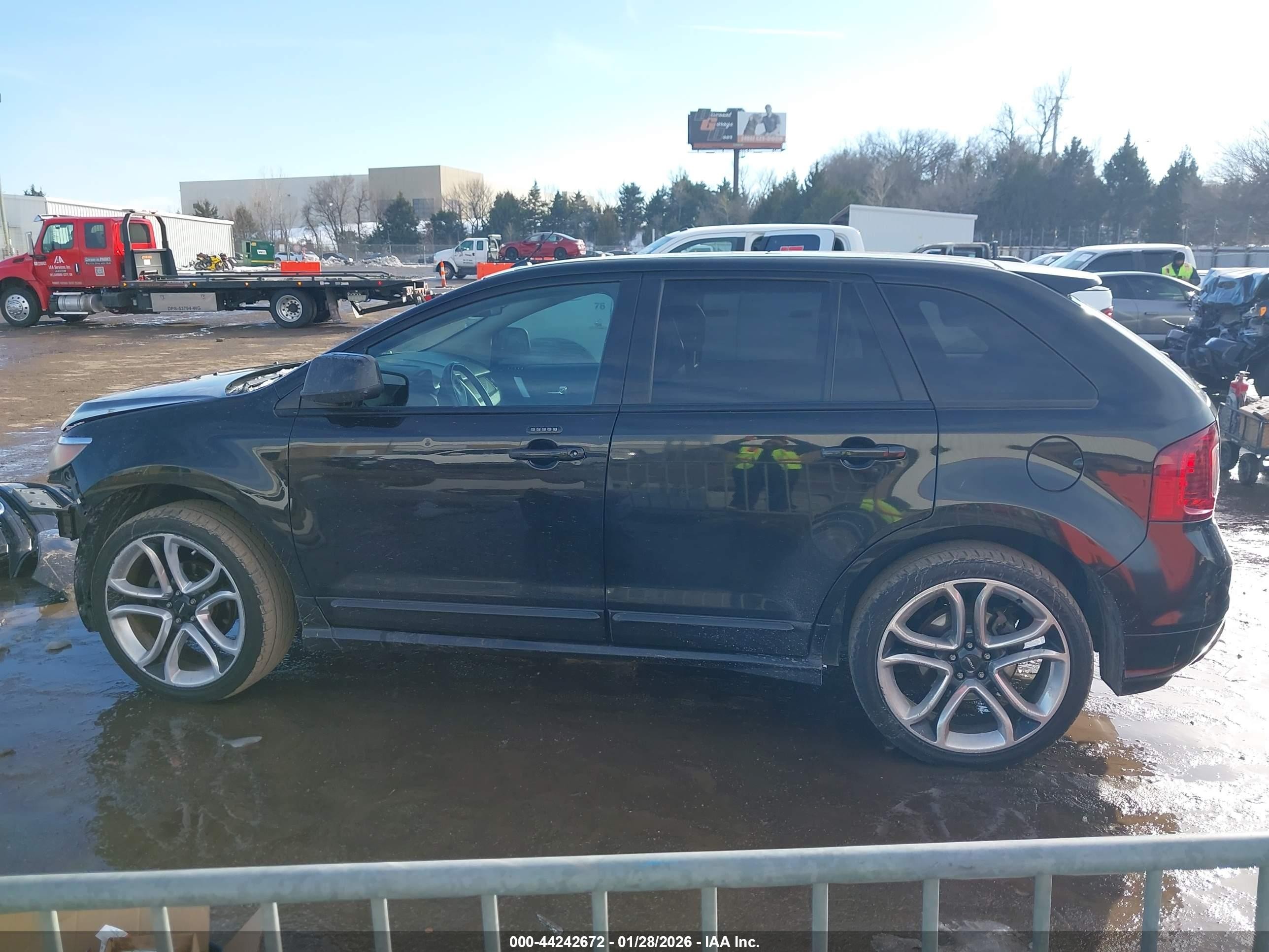 2011 Ford Edge Sport Black vin: 2FMDK3AK8BBA12178