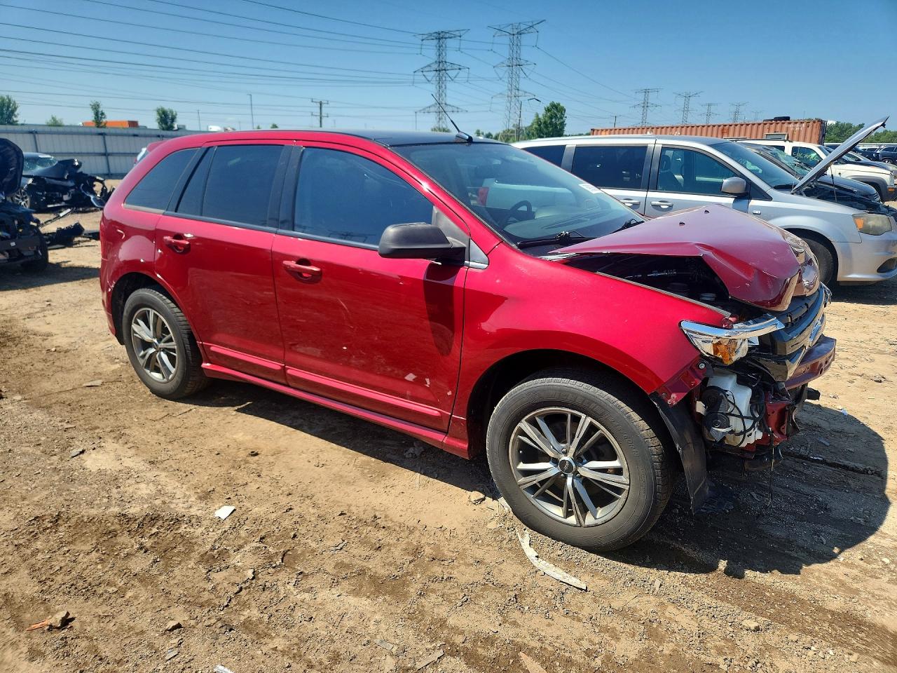 2013 Ford Edge Sport Red vin: 2FMDK3AK8DBB52105