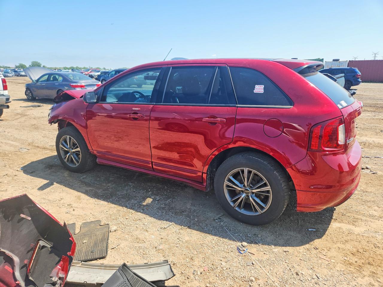 2013 Ford Edge Sport Red vin: 2FMDK3AK8DBB52105
