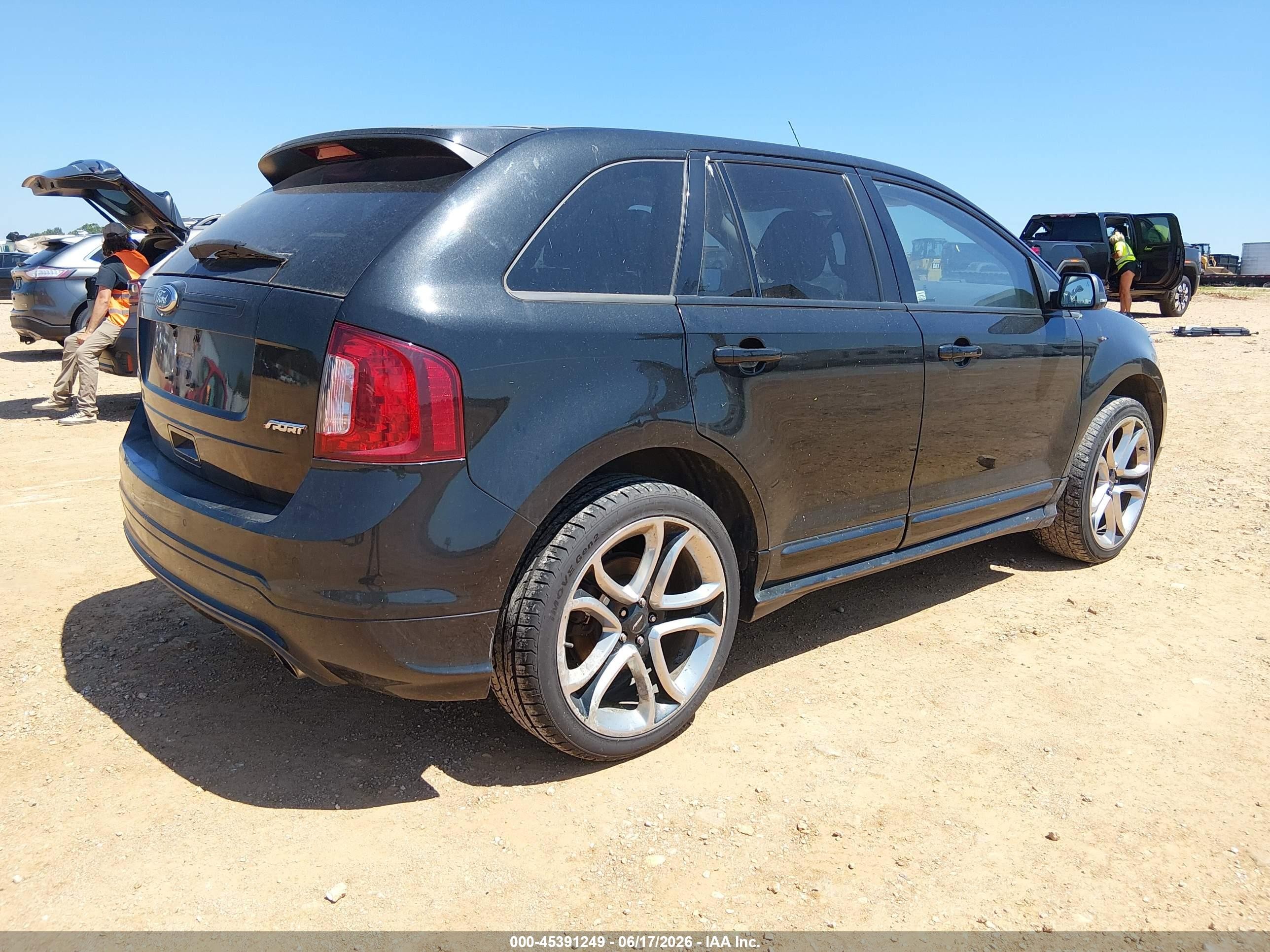 2013 Ford Edge Sport Black vin: 2FMDK3AK8DBC36635