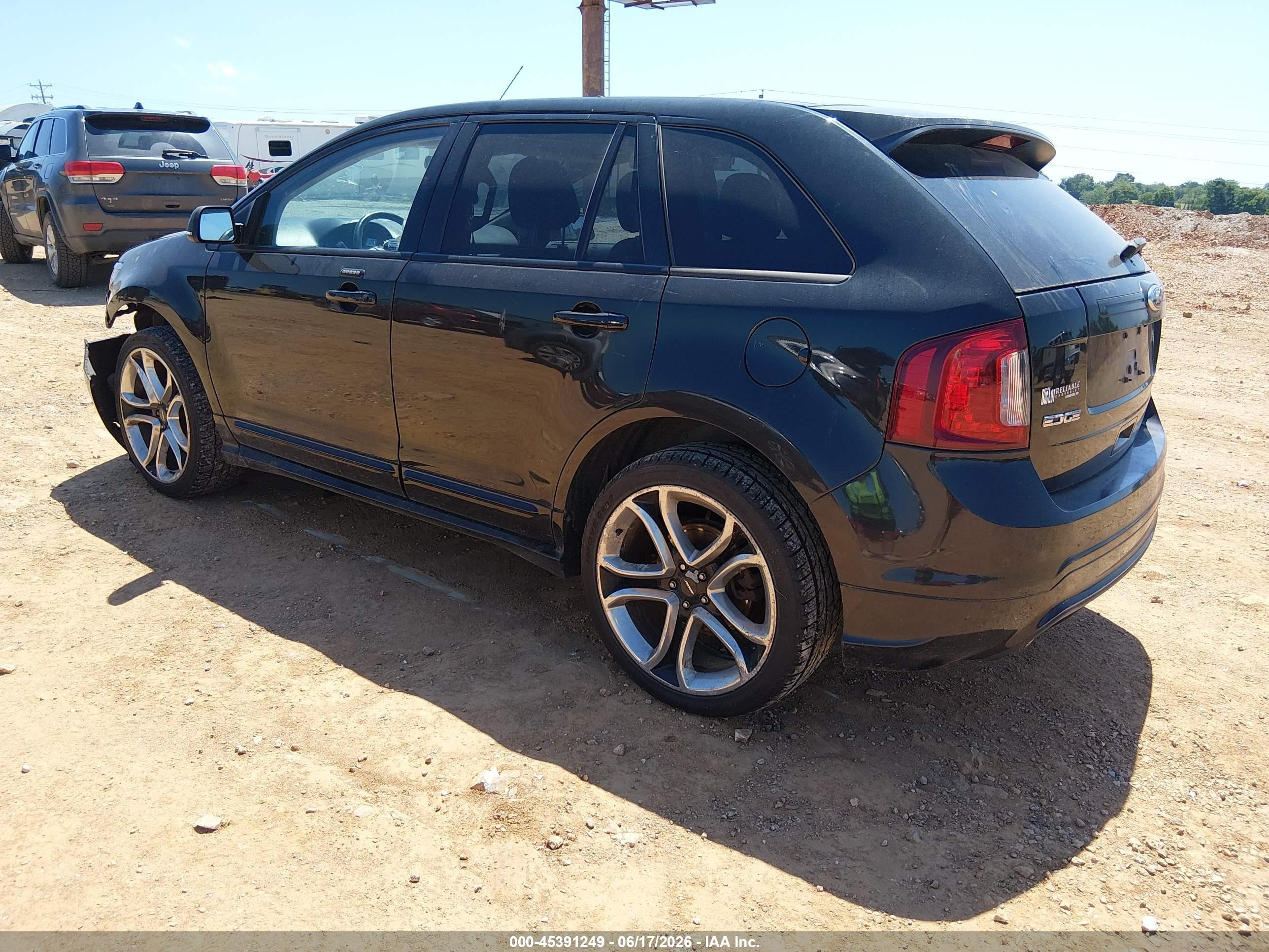 2013 Ford Edge Sport Black vin: 2FMDK3AK8DBC36635