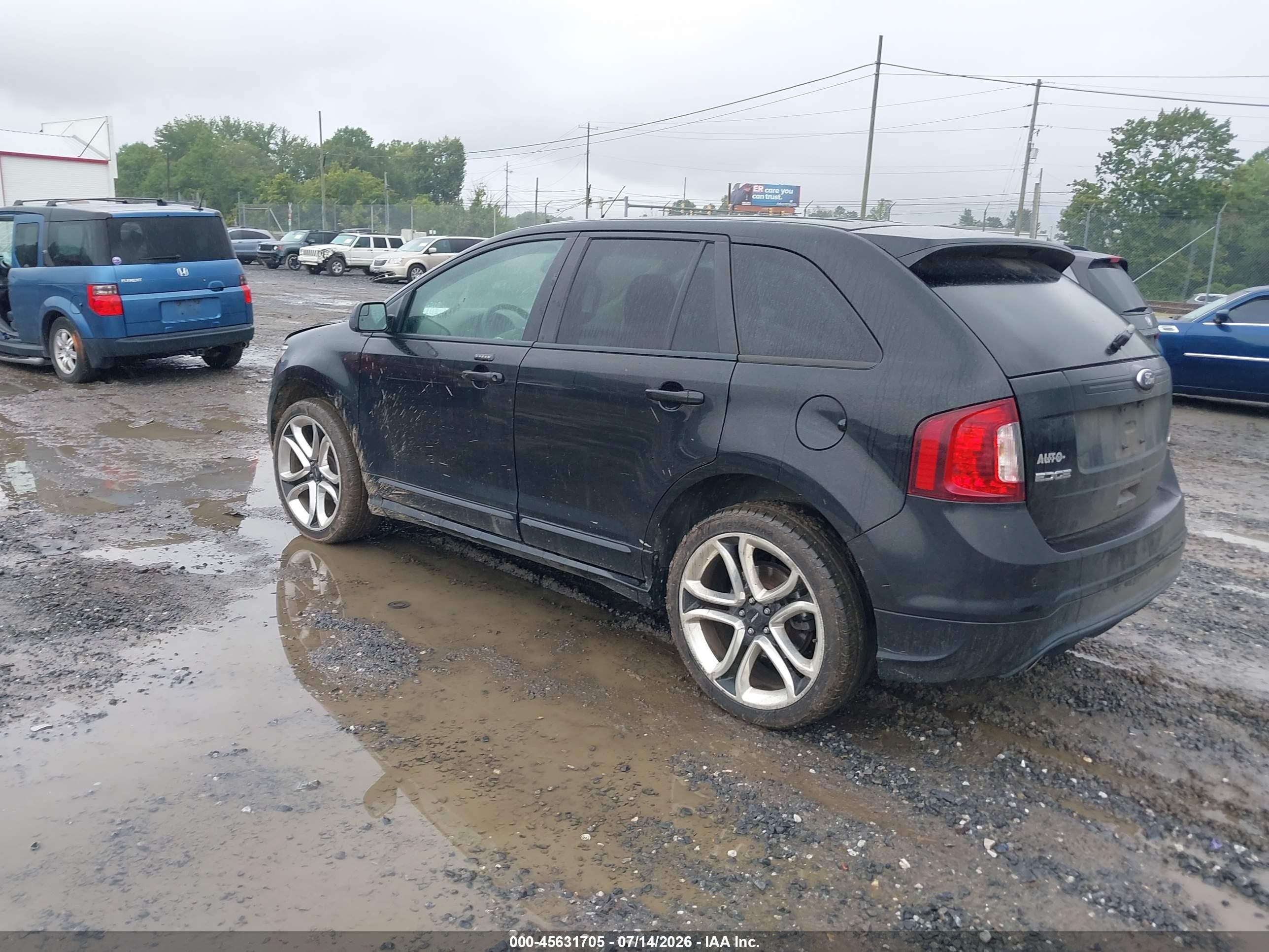 2013 Ford Edge Sport Black vin: 2FMDK3AK9DBA28845
