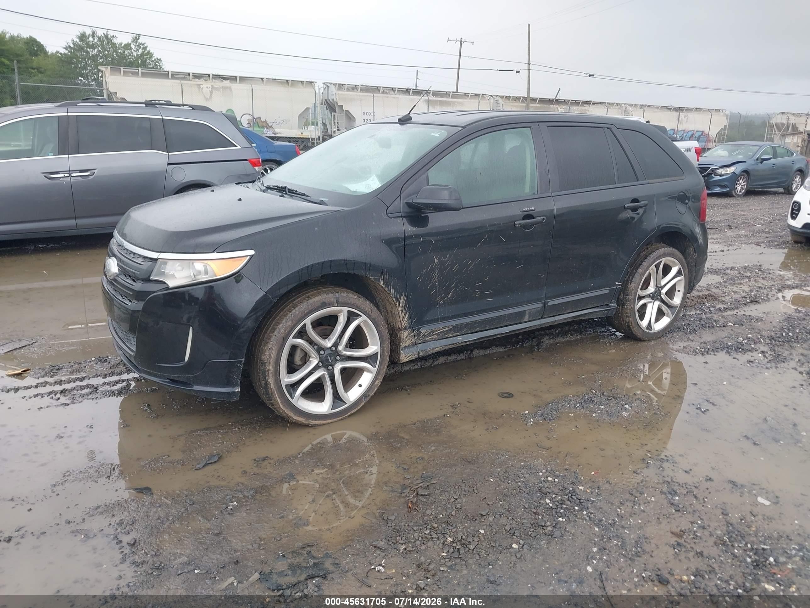 2013 Ford Edge Sport Black vin: 2FMDK3AK9DBA28845