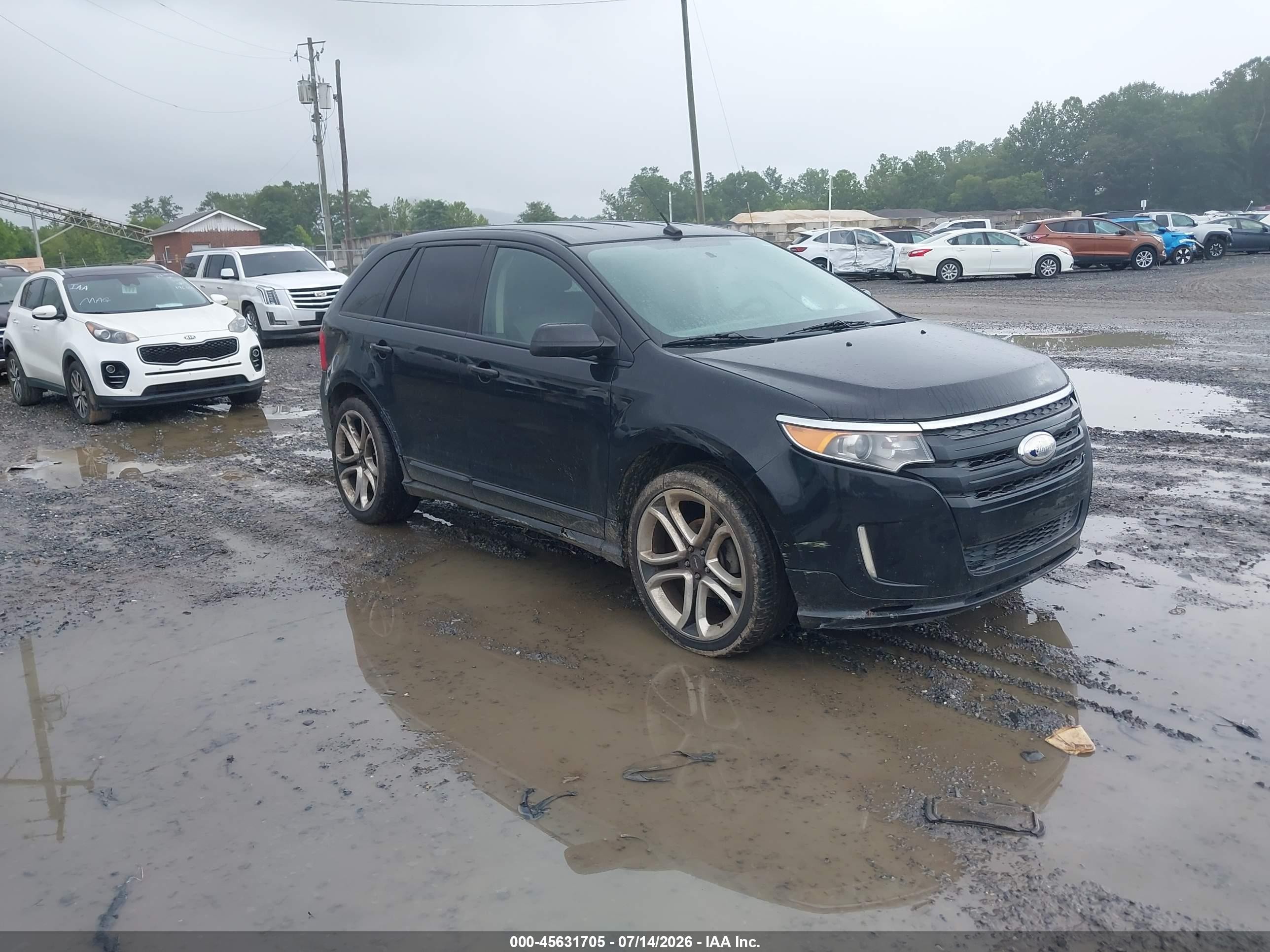 2013 Ford Edge Sport Black vin: 2FMDK3AK9DBA28845