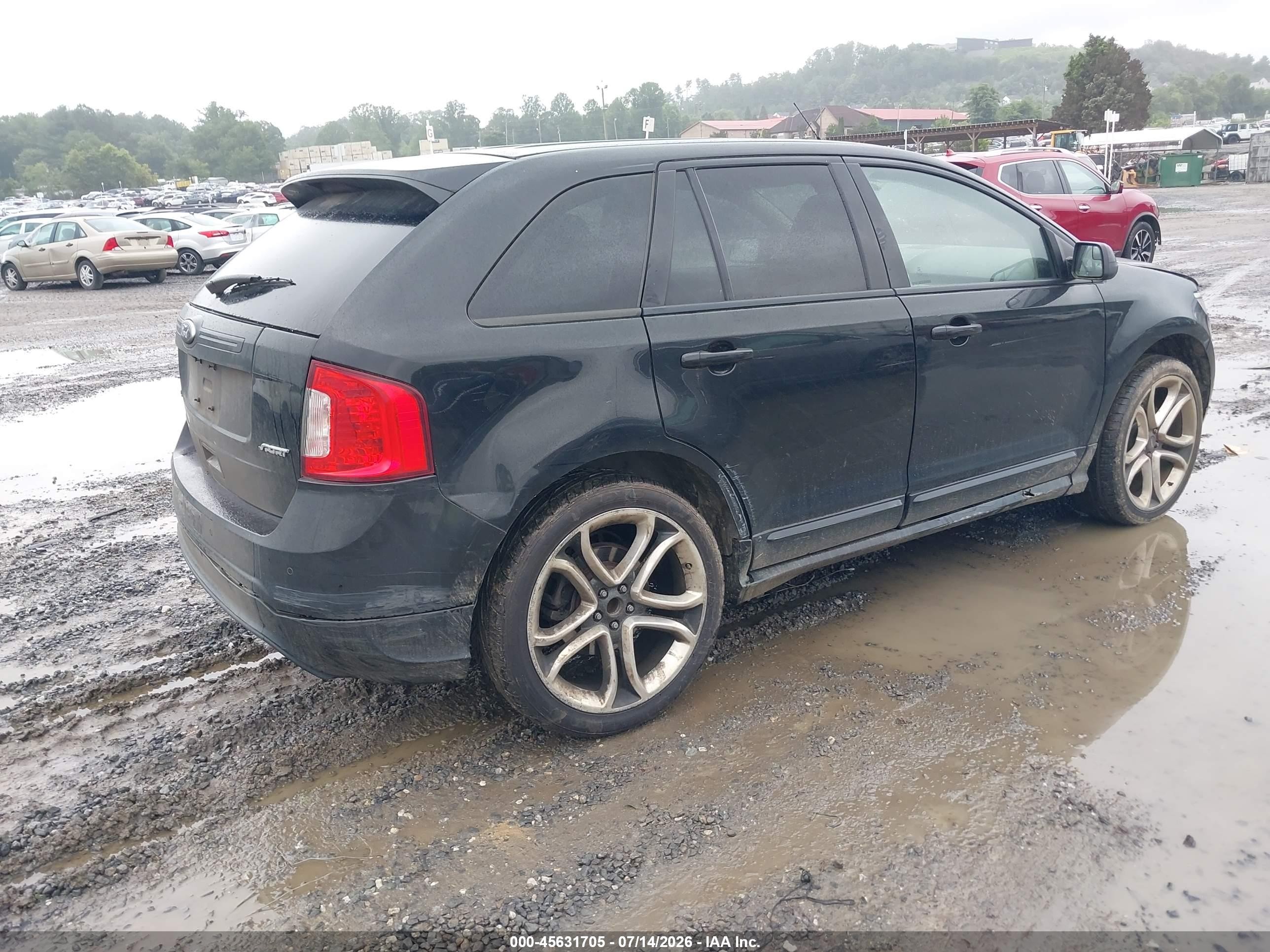 2013 Ford Edge Sport Black vin: 2FMDK3AK9DBA28845