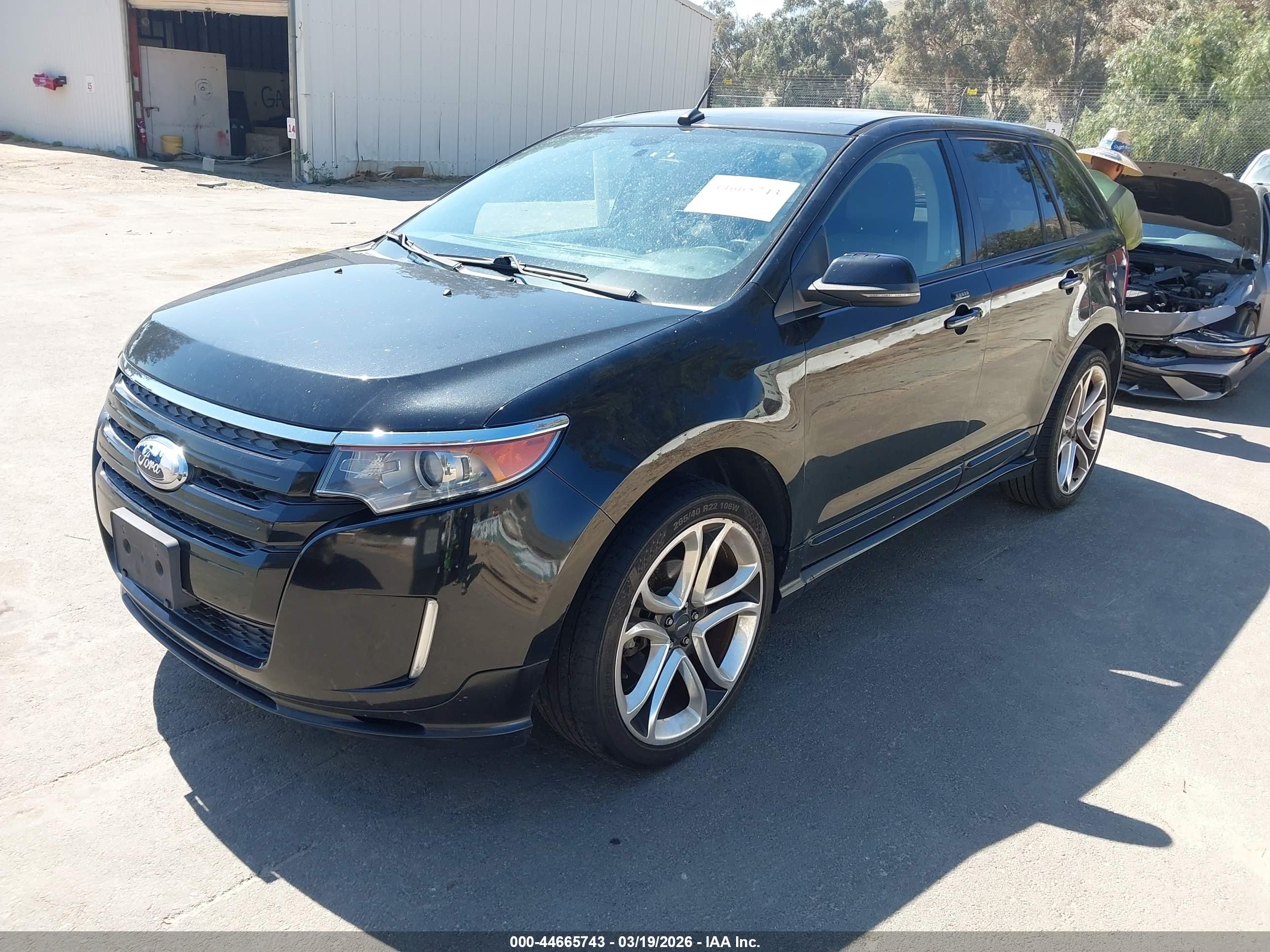 2013 Ford Edge Sport Черный vin: 2FMDK3AK9DBA73865