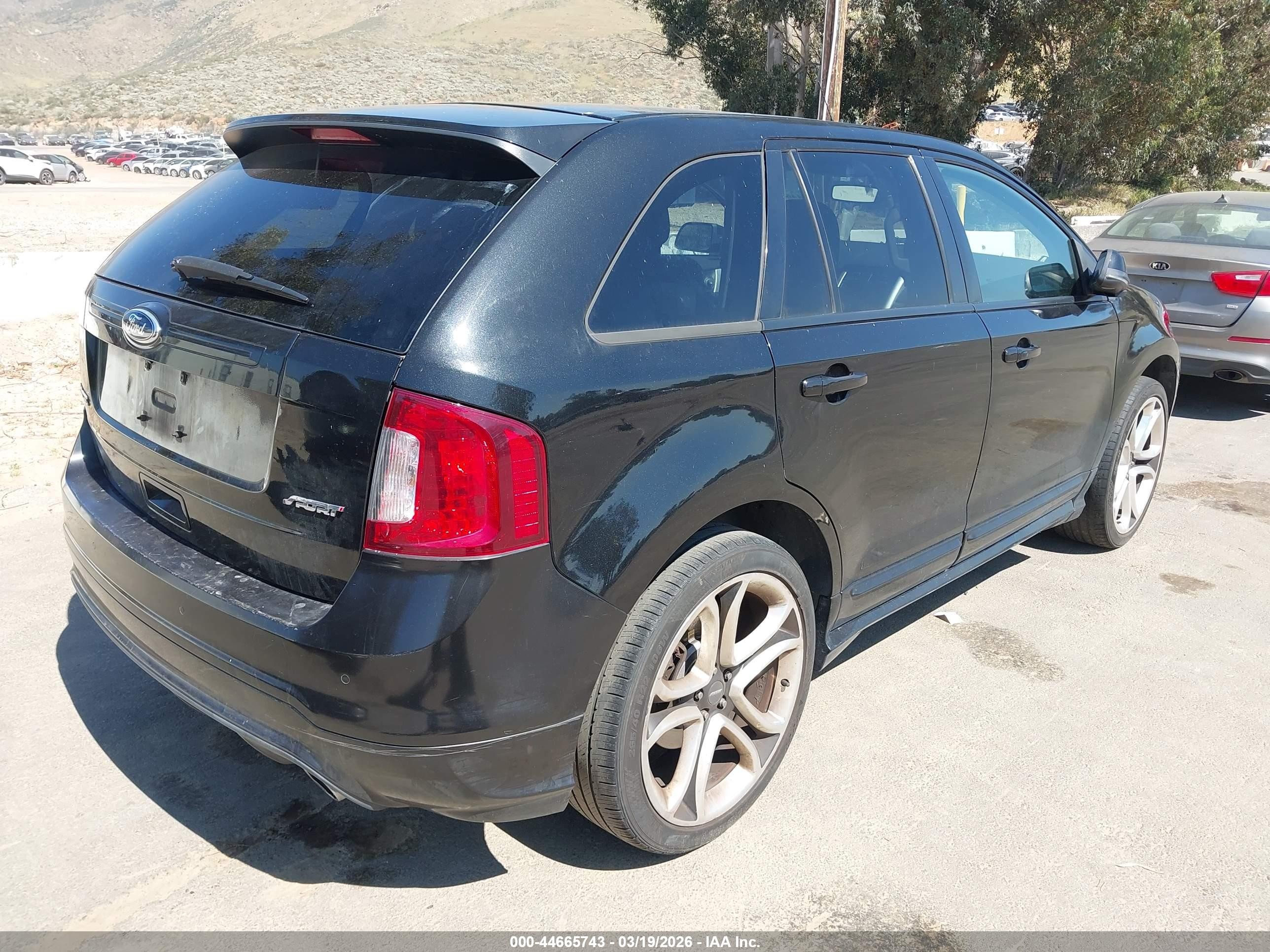 2013 Ford Edge Sport Черный vin: 2FMDK3AK9DBA73865