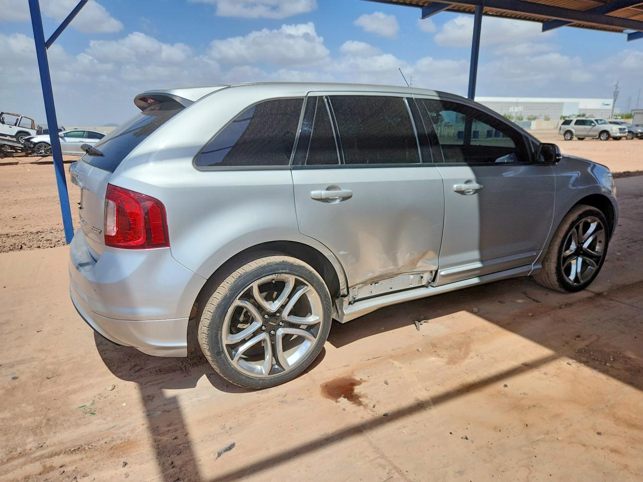 2013 Ford Edge Sport Silver vin: 2FMDK3AK9DBC74620