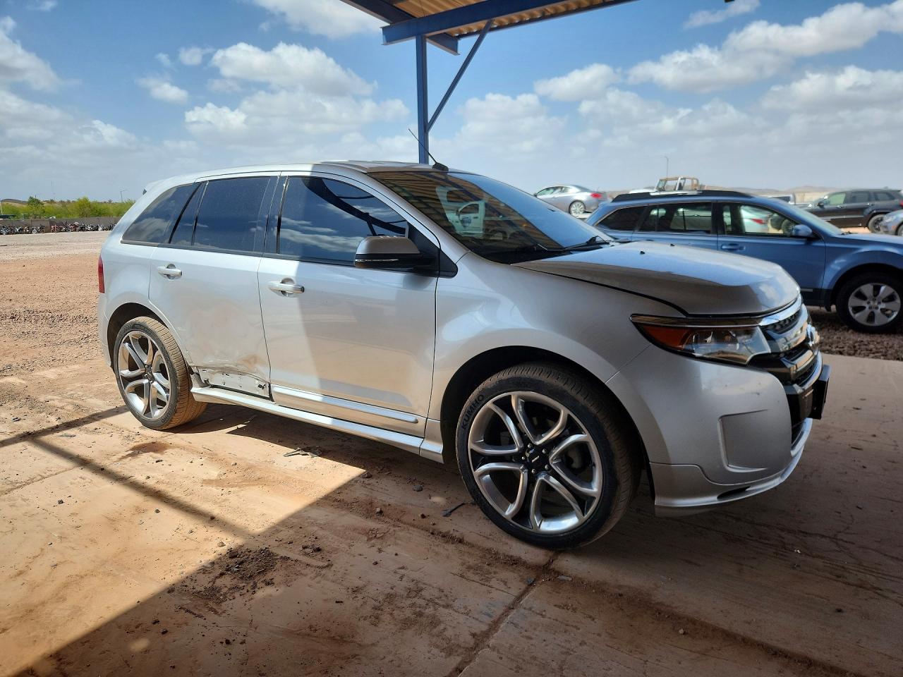 2013 Ford Edge Sport Silver vin: 2FMDK3AK9DBC74620