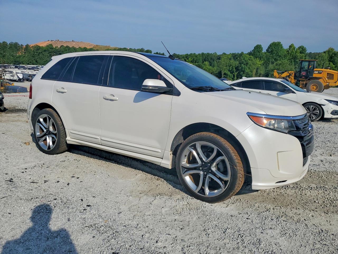 2013 Ford Edge Sport White vin: 2FMDK3AK9DBC97122