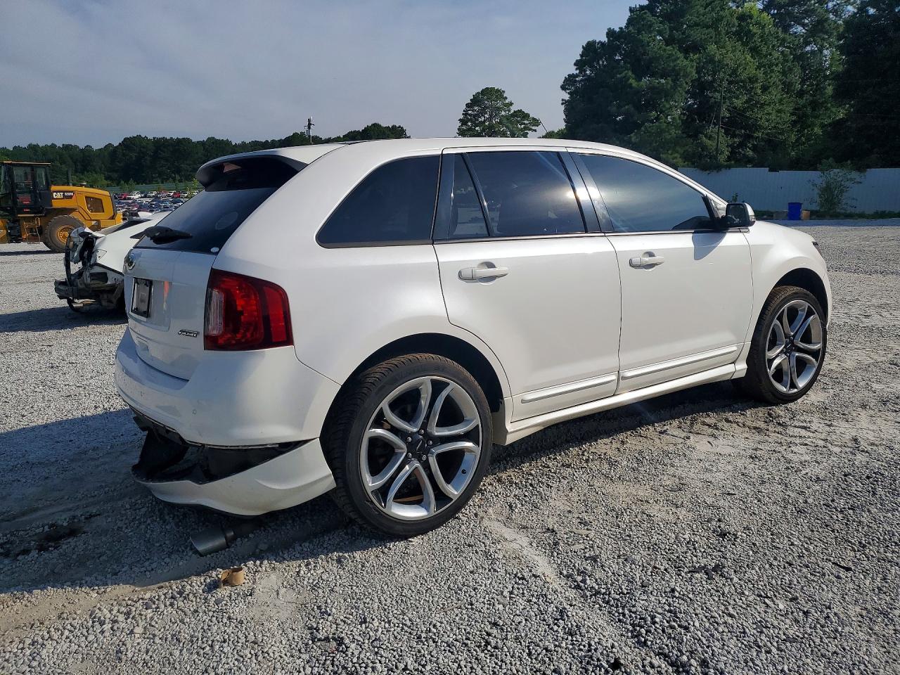 2013 Ford Edge Sport White vin: 2FMDK3AK9DBC97122