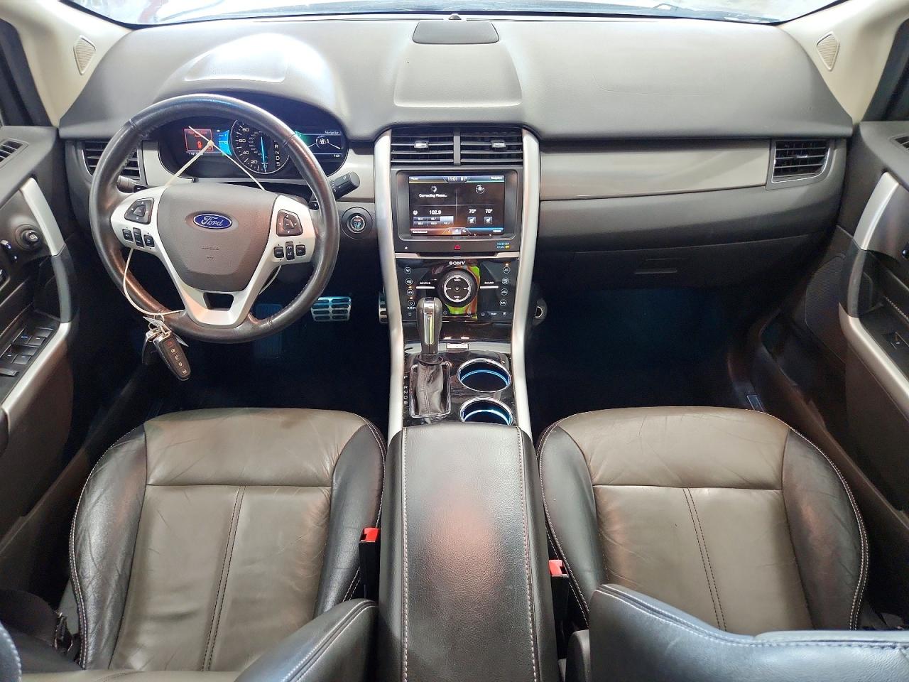 2013 Ford Edge Sport White vin: 2FMDK3AK9DBE33636