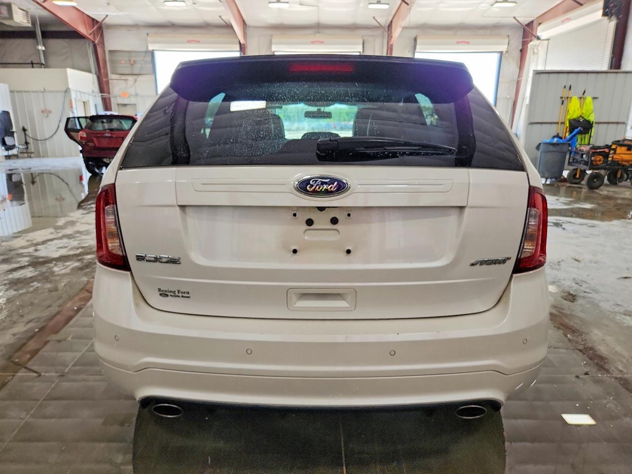 2013 Ford Edge Sport White vin: 2FMDK3AK9DBE33636
