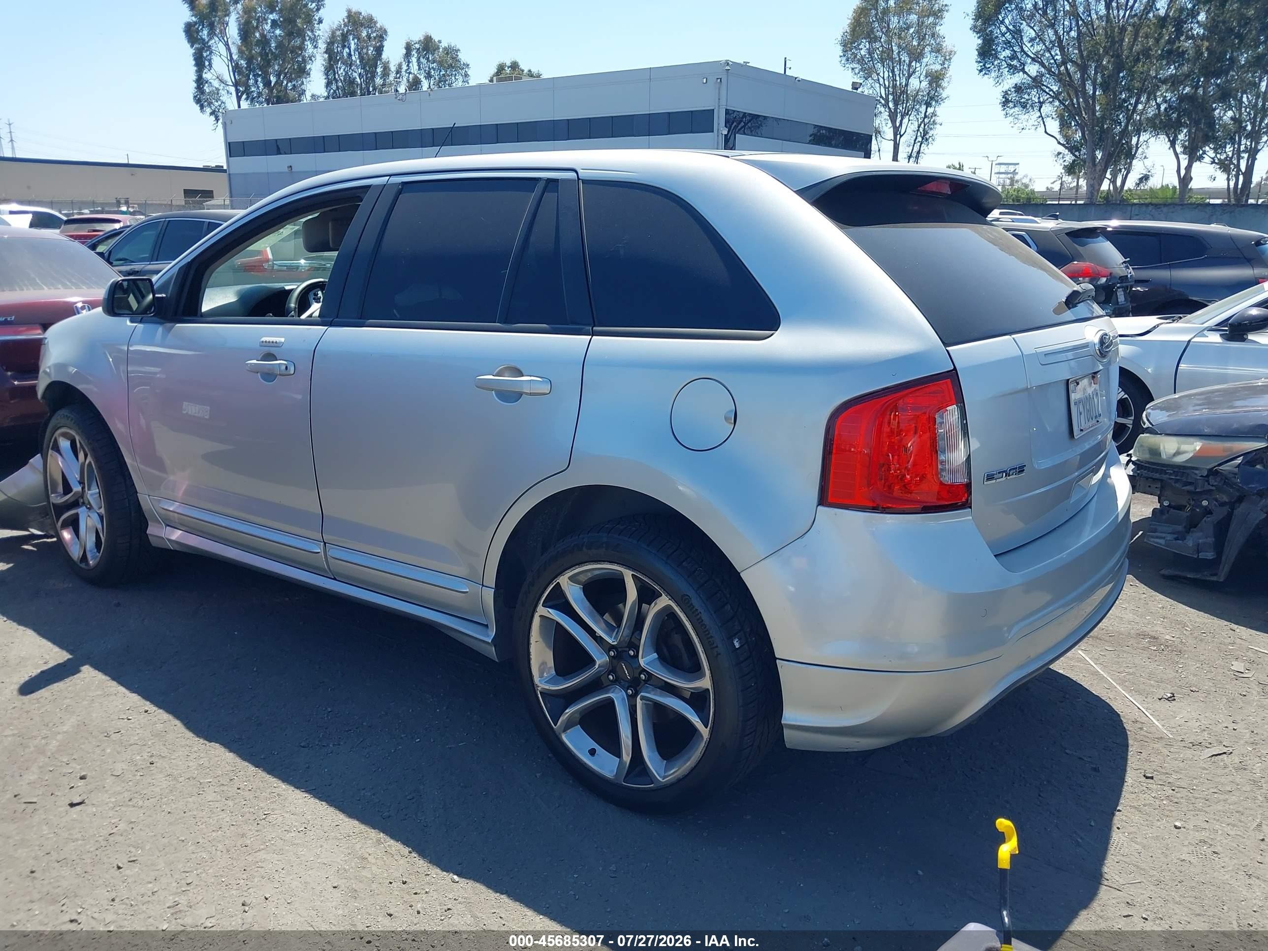 2014 Ford Edge Sport Серый vin: 2FMDK3AK9EBA33979