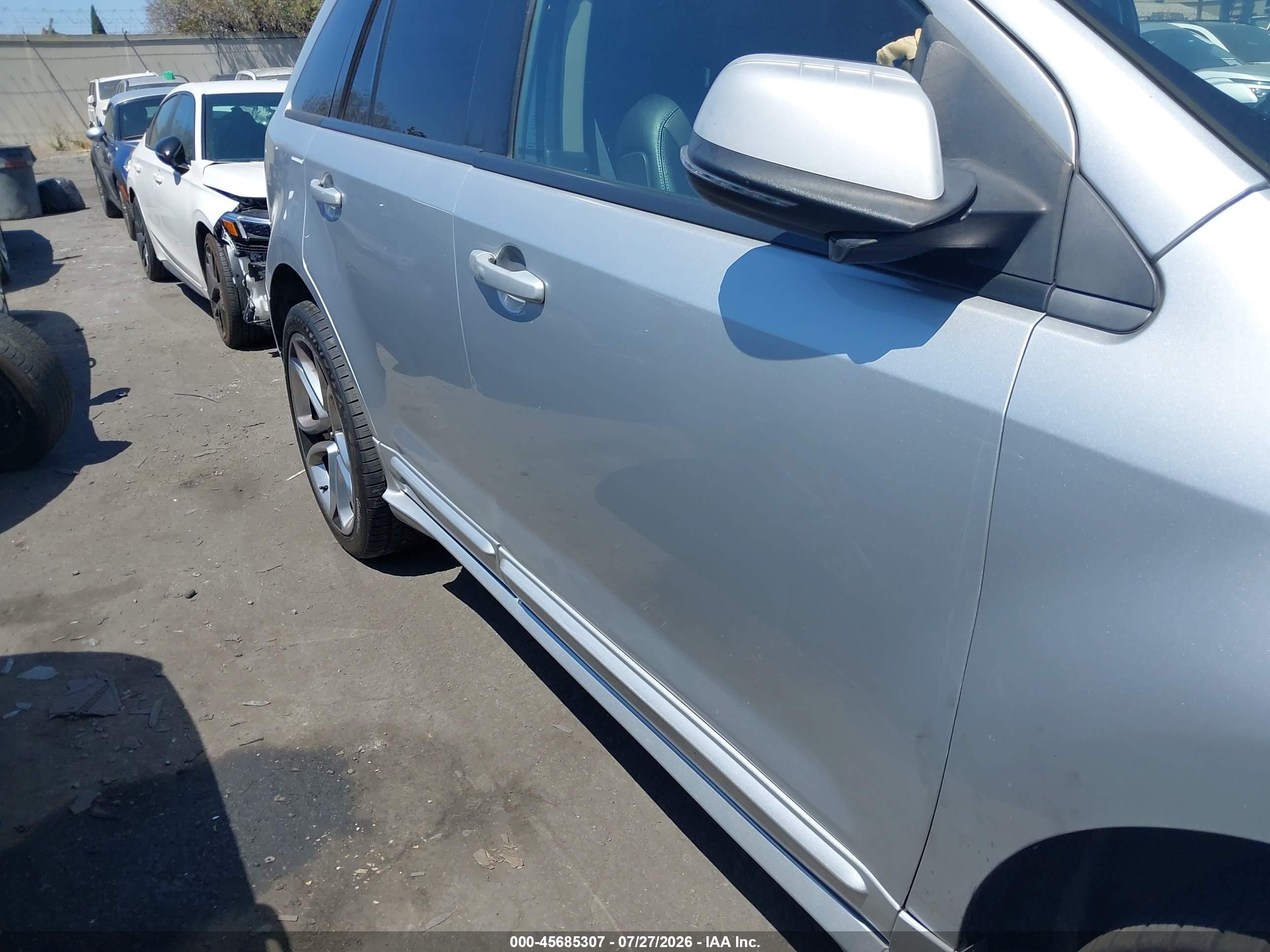 2014 Ford Edge Sport Серый vin: 2FMDK3AK9EBA33979