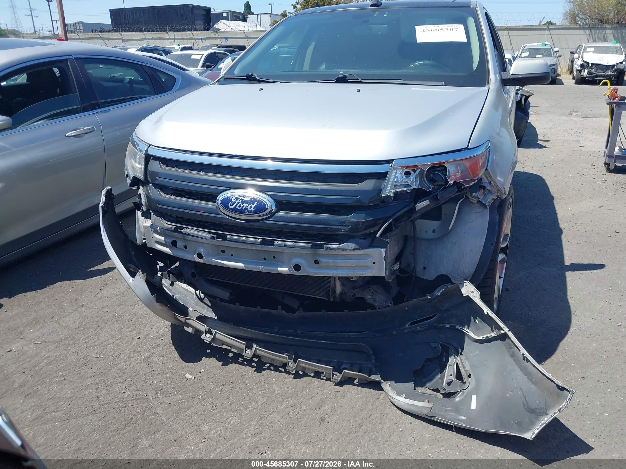 2014 Ford Edge Sport Серый vin: 2FMDK3AK9EBA33979