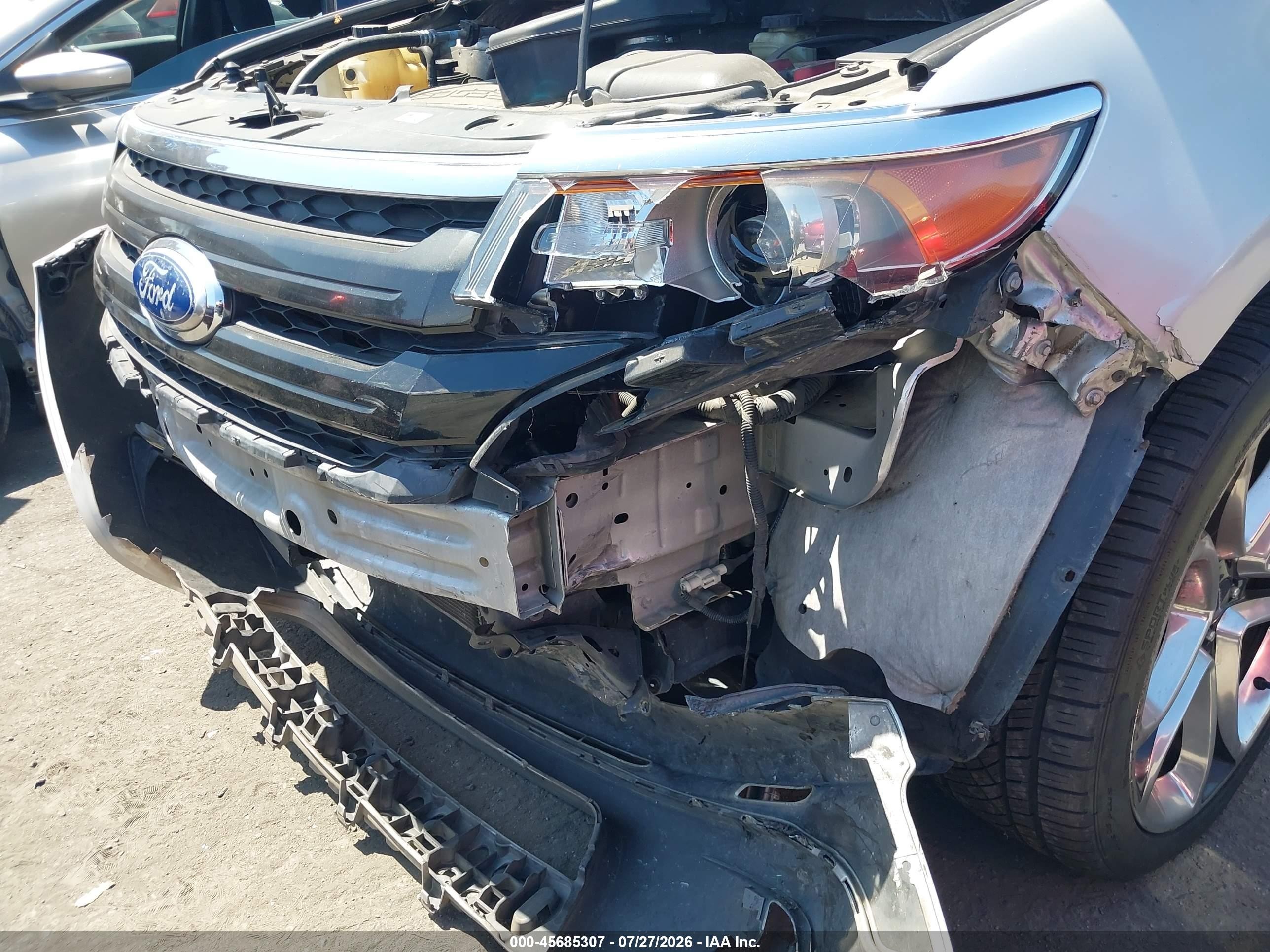 2014 Ford Edge Sport Серый vin: 2FMDK3AK9EBA33979