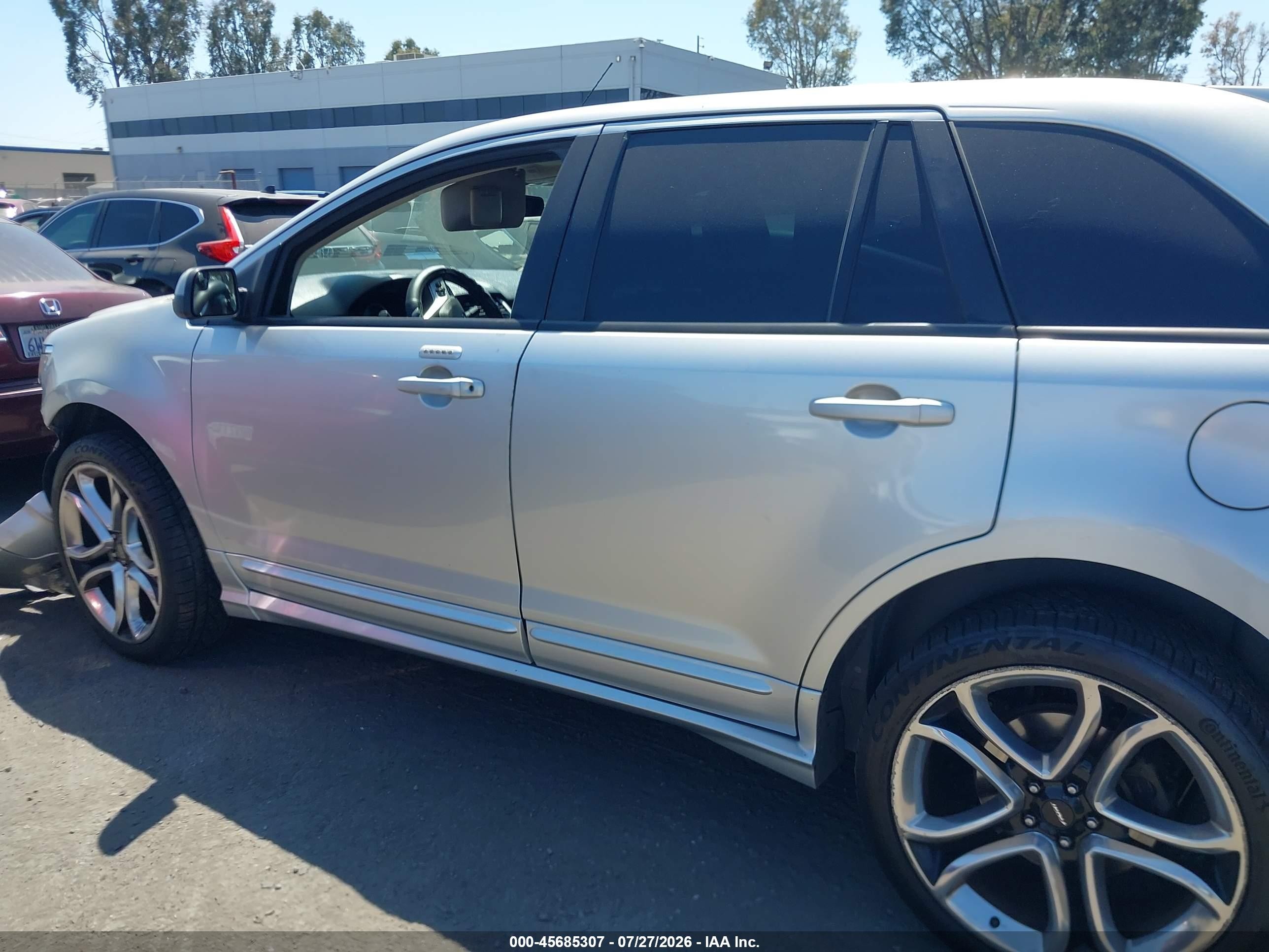2014 Ford Edge Sport Серый vin: 2FMDK3AK9EBA33979