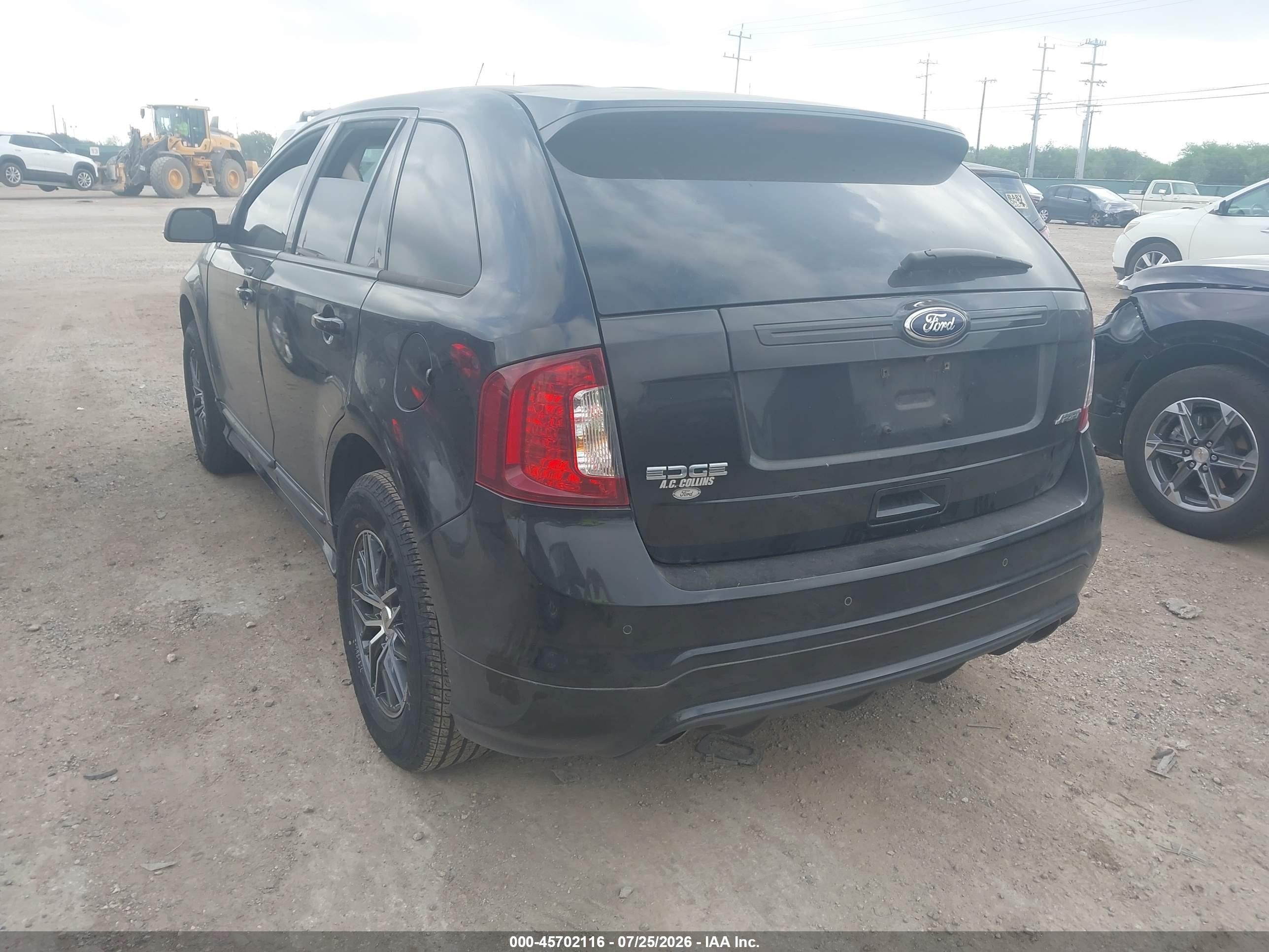 2014 Ford Edge Sport Black vin: 2FMDK3AK9EBB29708