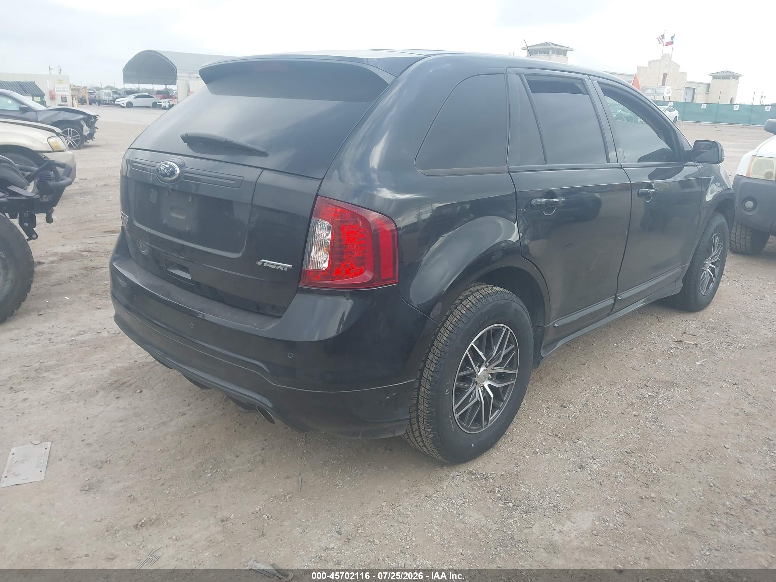 2014 Ford Edge Sport Black vin: 2FMDK3AK9EBB29708