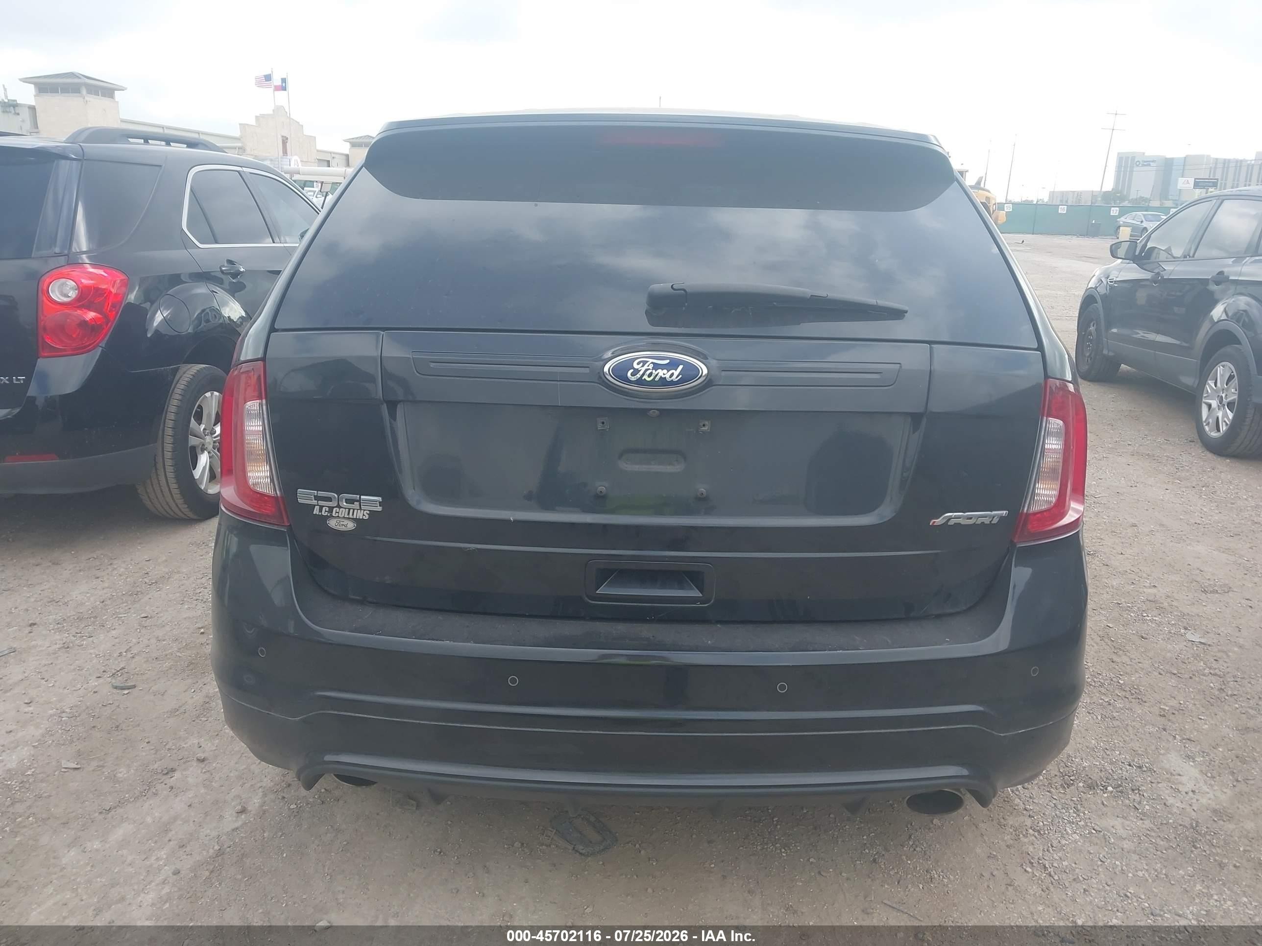 2014 Ford Edge Sport Black vin: 2FMDK3AK9EBB29708