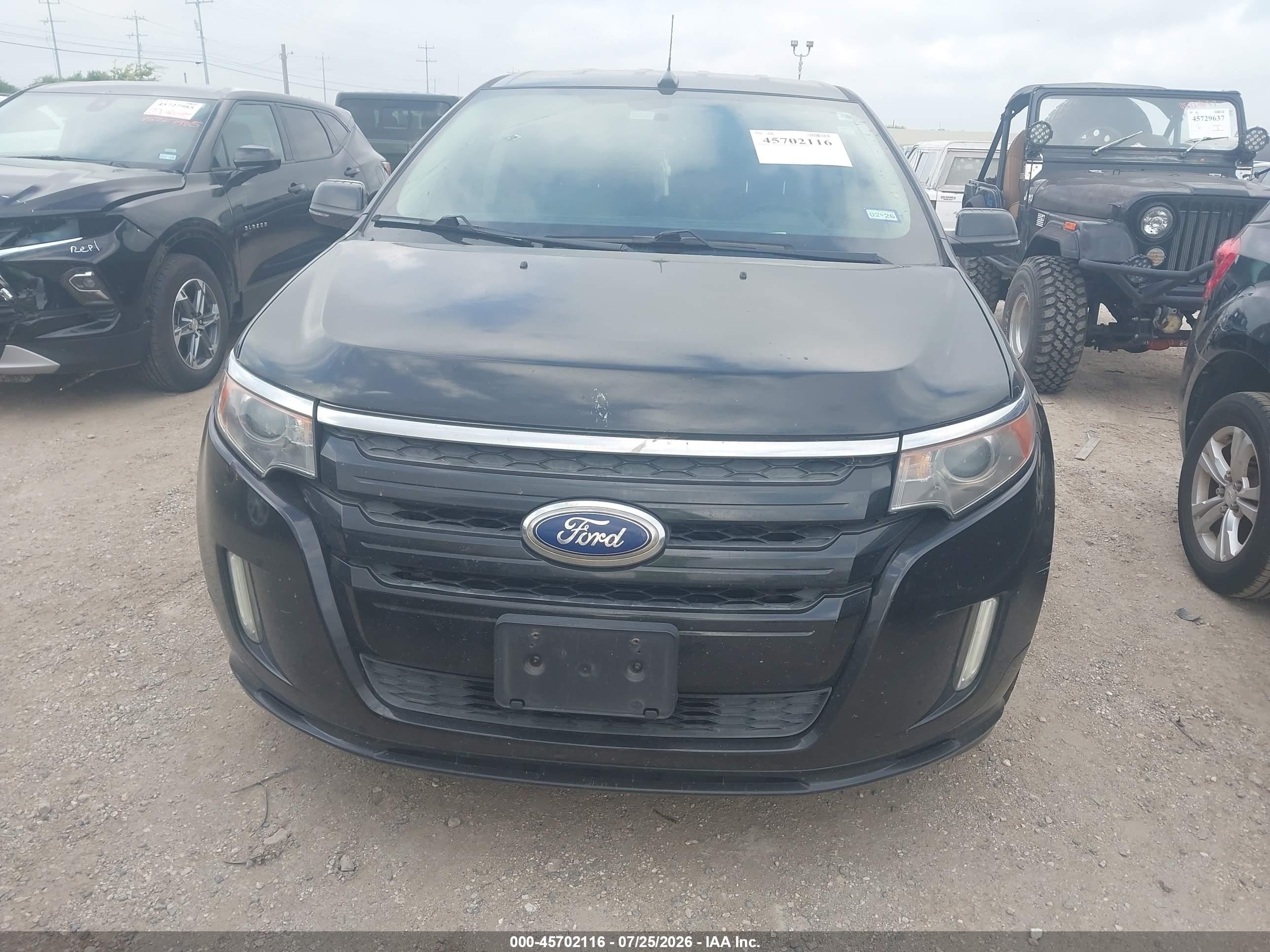 2014 Ford Edge Sport Black vin: 2FMDK3AK9EBB29708