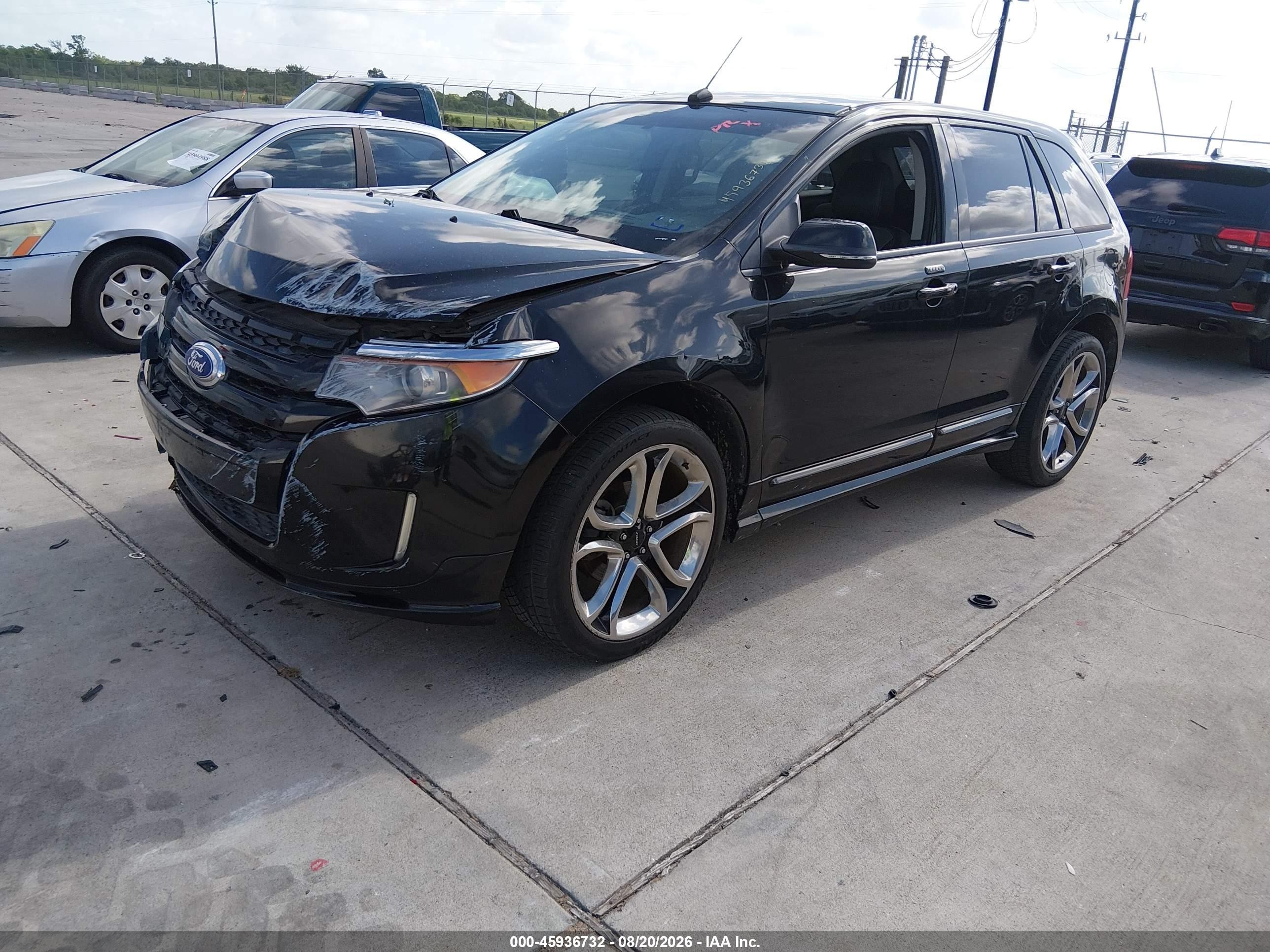 2014 Ford Edge Sport Черный vin: 2FMDK3AKXEBB12318