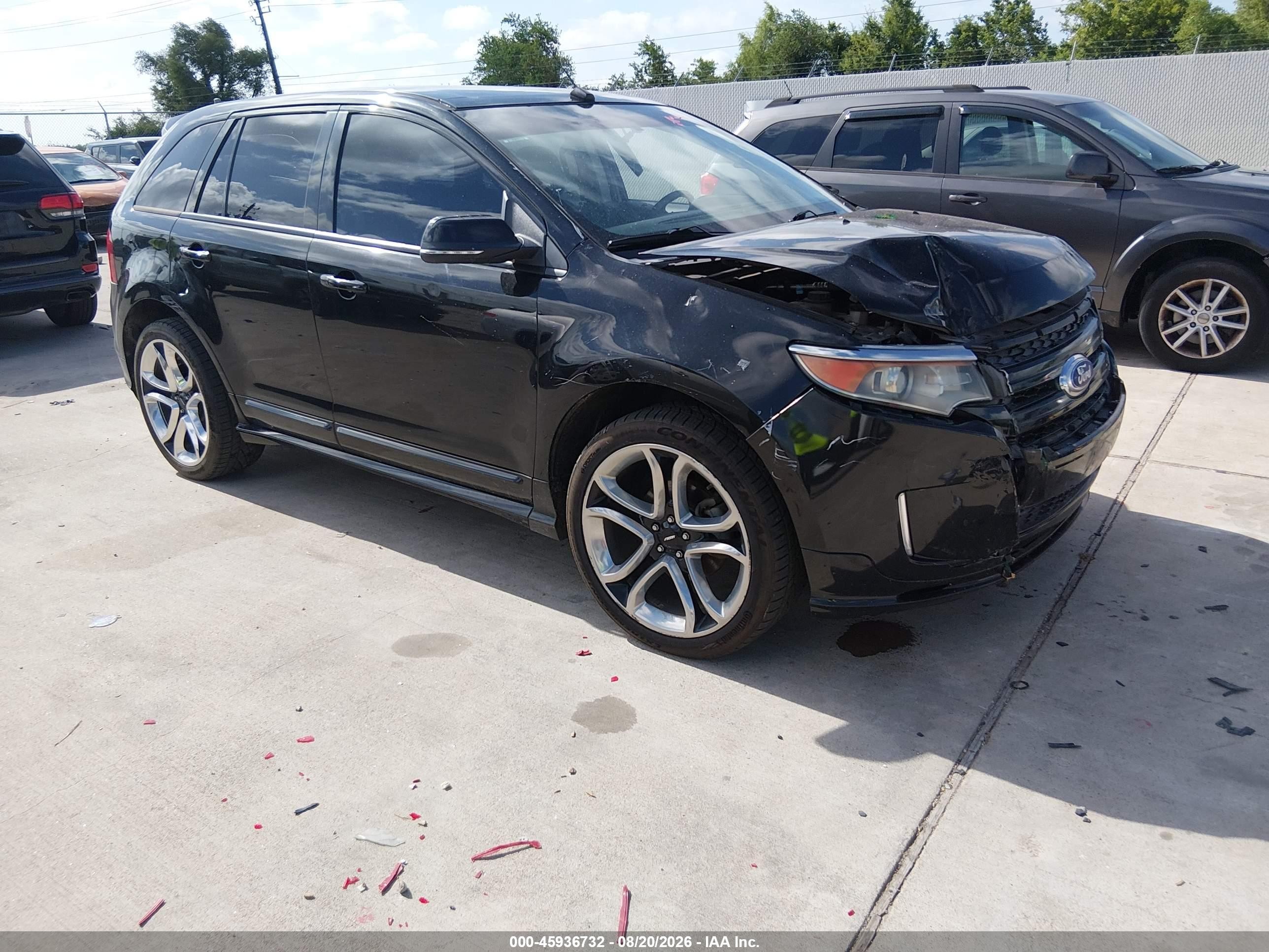 2014 Ford Edge Sport Черный vin: 2FMDK3AKXEBB12318