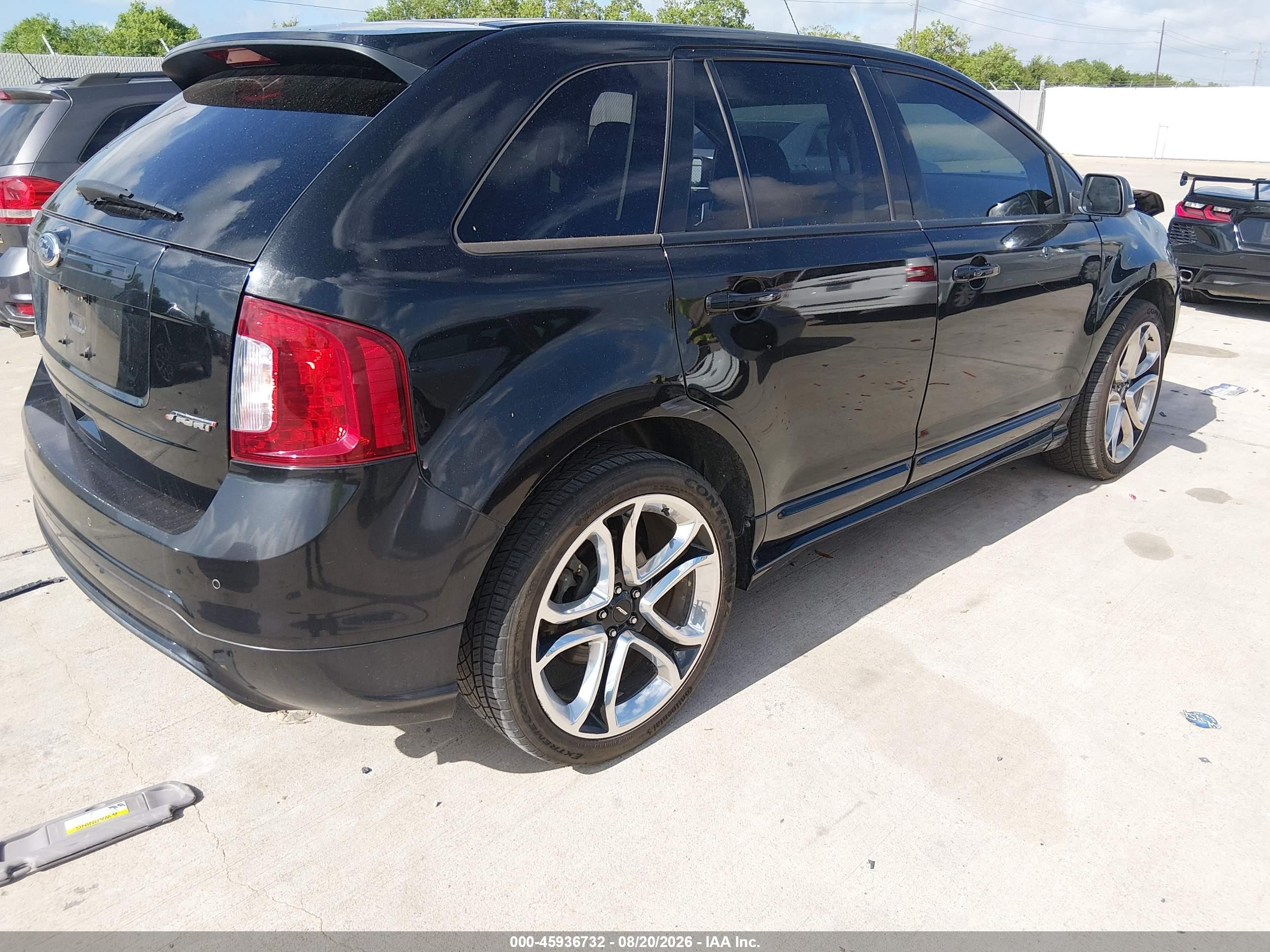 2014 Ford Edge Sport Черный vin: 2FMDK3AKXEBB12318