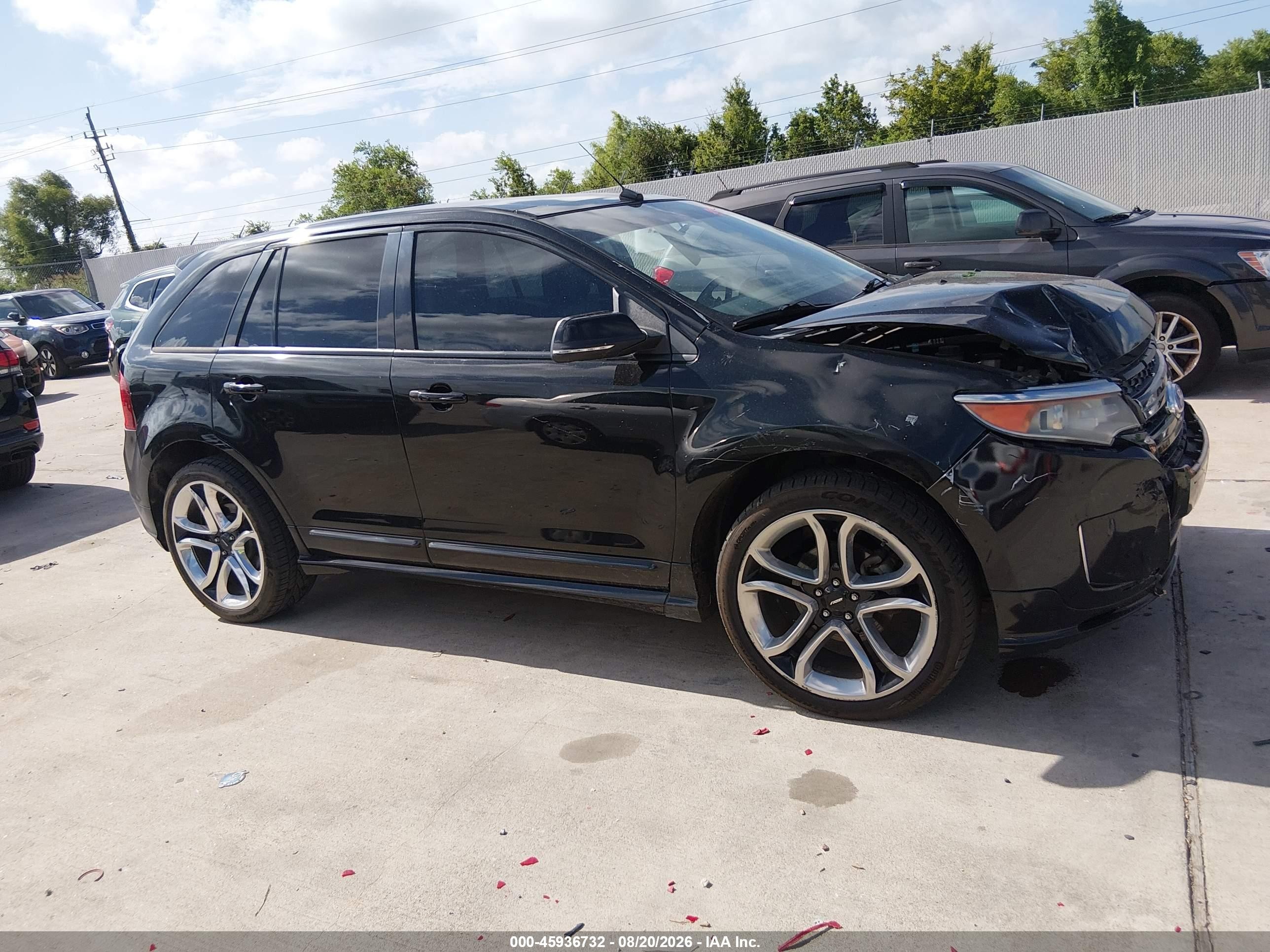 2014 Ford Edge Sport Черный vin: 2FMDK3AKXEBB12318