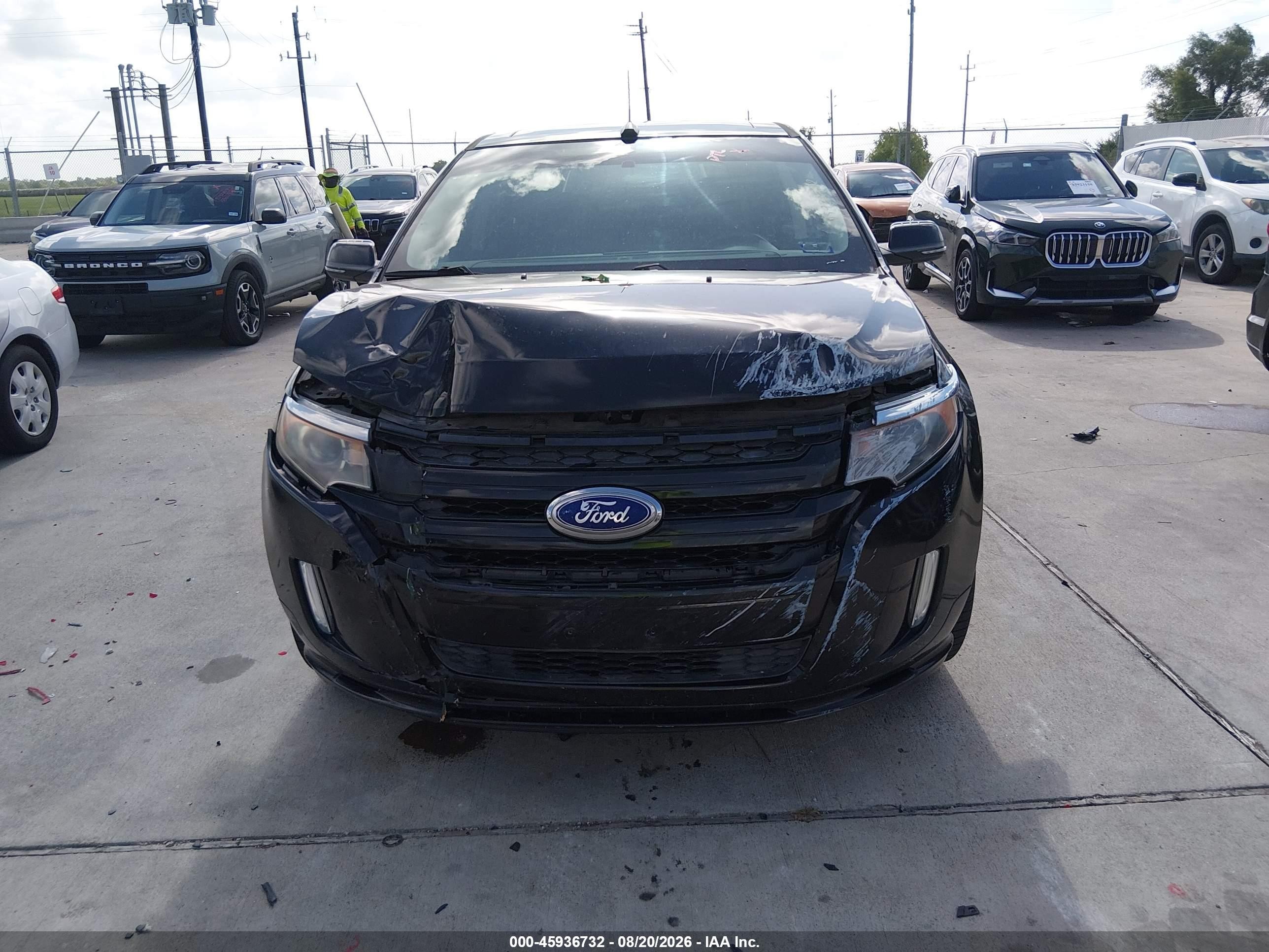 2014 Ford Edge Sport Черный vin: 2FMDK3AKXEBB12318