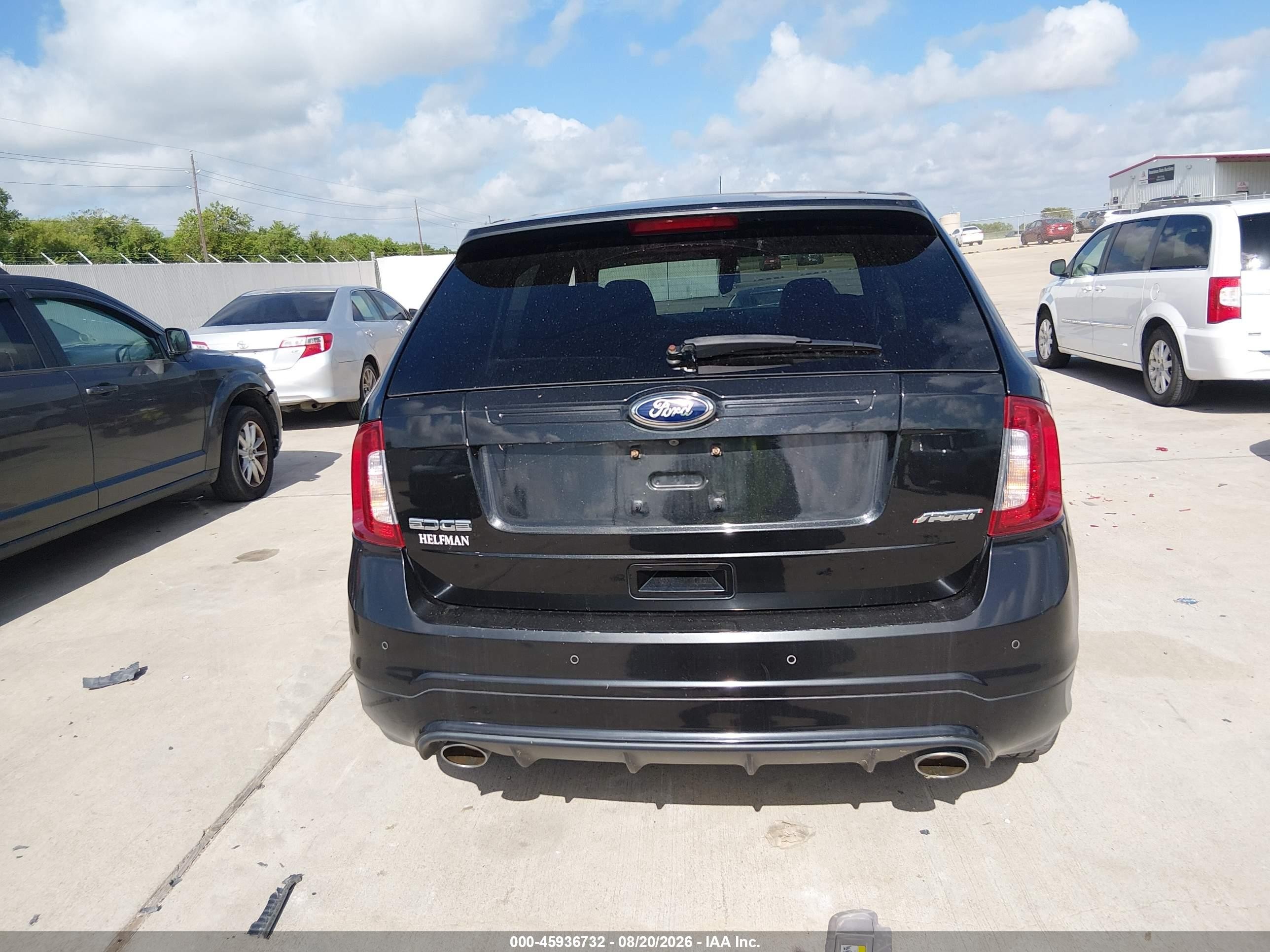 2014 Ford Edge Sport Черный vin: 2FMDK3AKXEBB12318