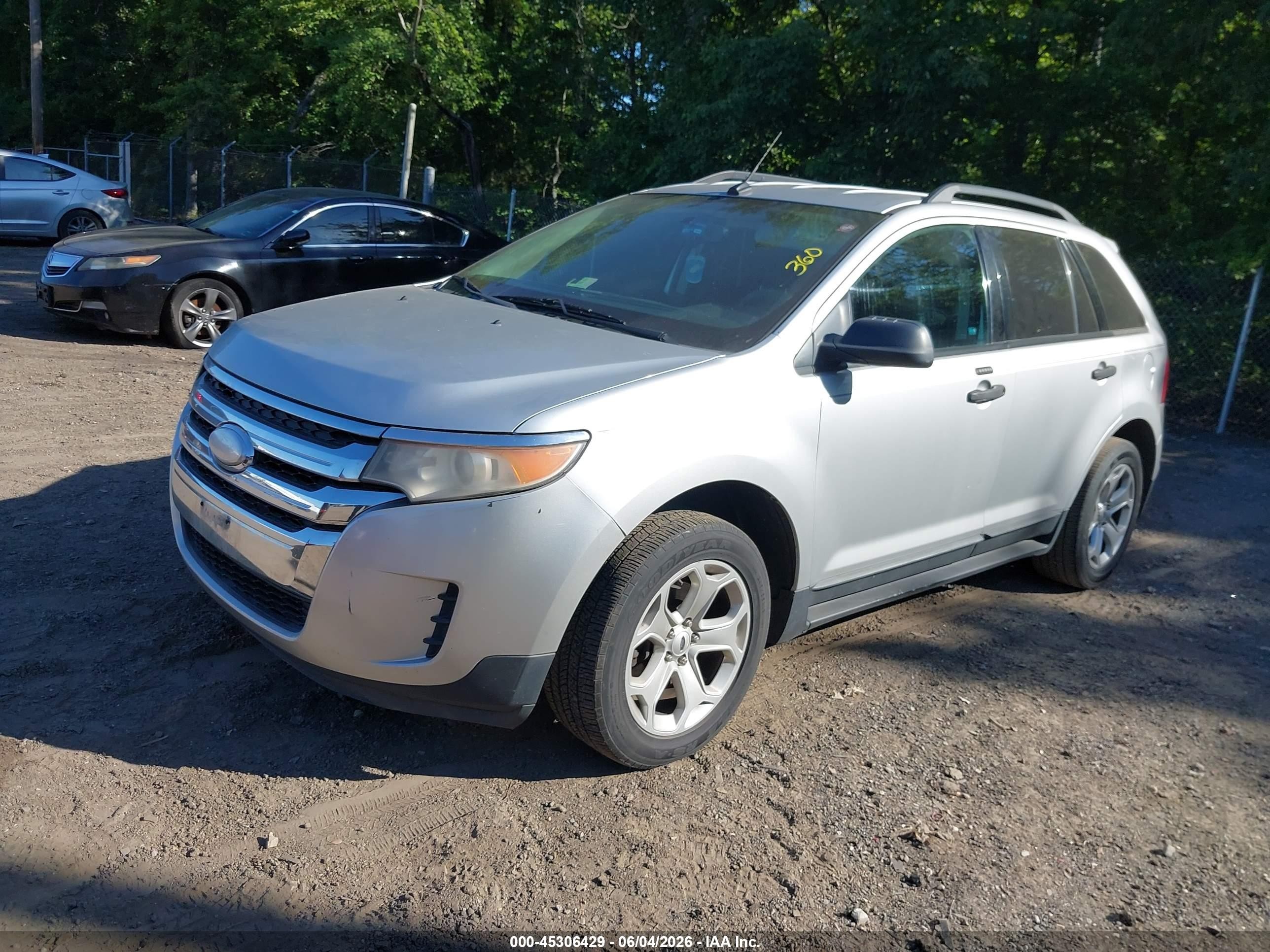 2012 Ford Edge Se Gray vin: 2FMDK3G90CBA07501
