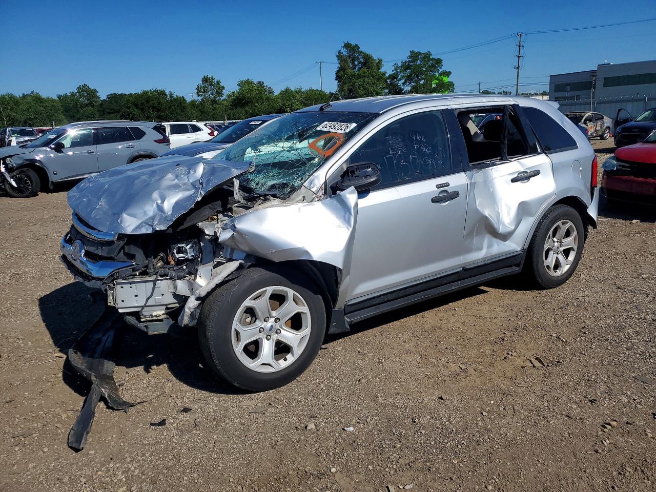 2012 Ford Edge Se Silver vin: 2FMDK3G90CBA11774