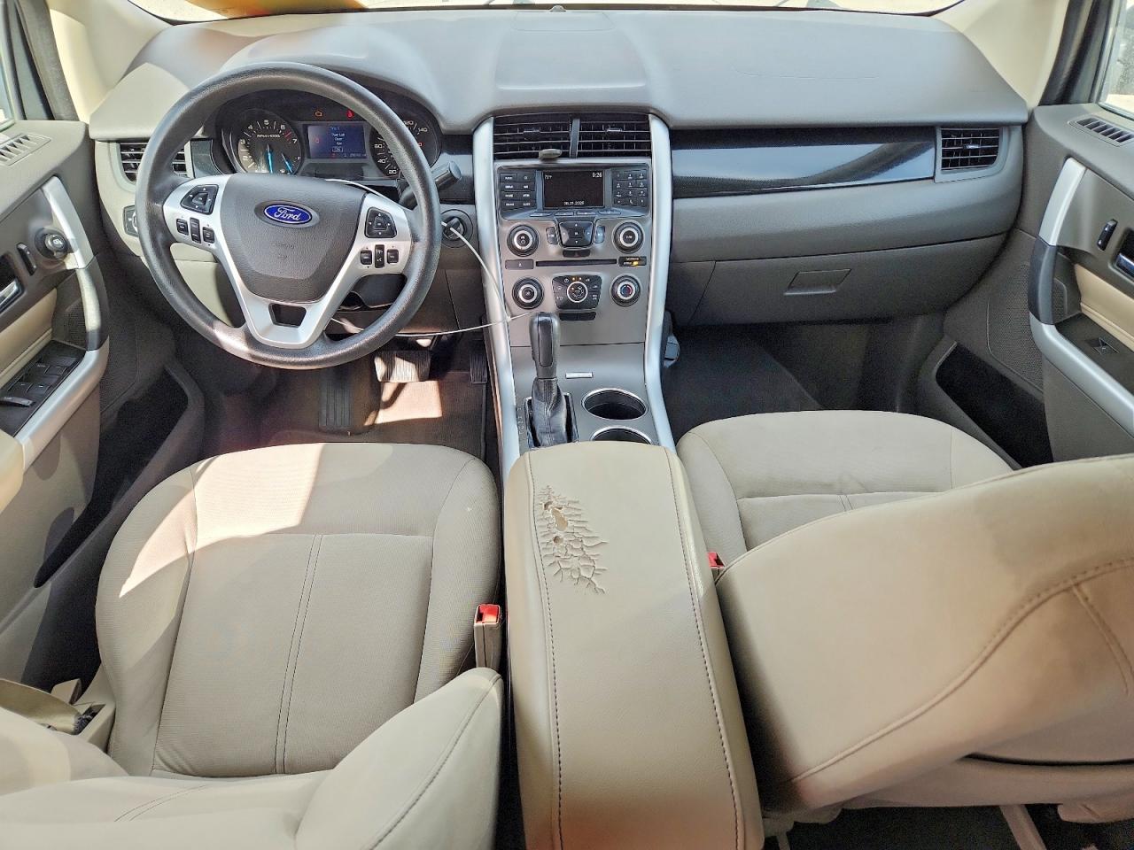 2014 Ford Edge Se White vin: 2FMDK3G90EBA78071