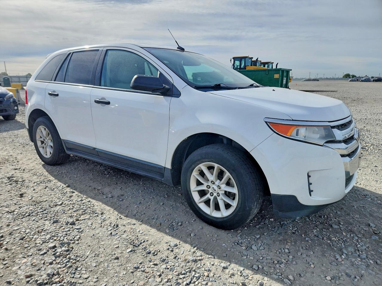2014 Ford Edge Se White vin: 2FMDK3G90EBA78071