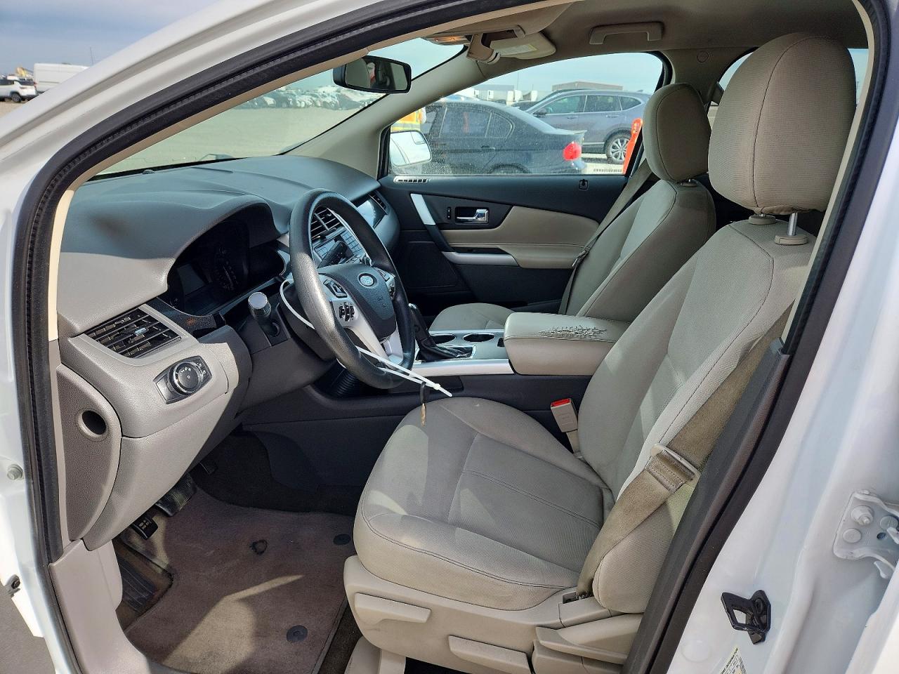2014 Ford Edge Se White vin: 2FMDK3G90EBA78071