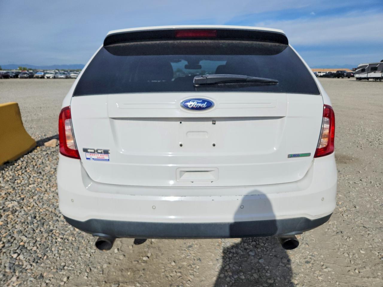2014 Ford Edge Se White vin: 2FMDK3G90EBA78071
