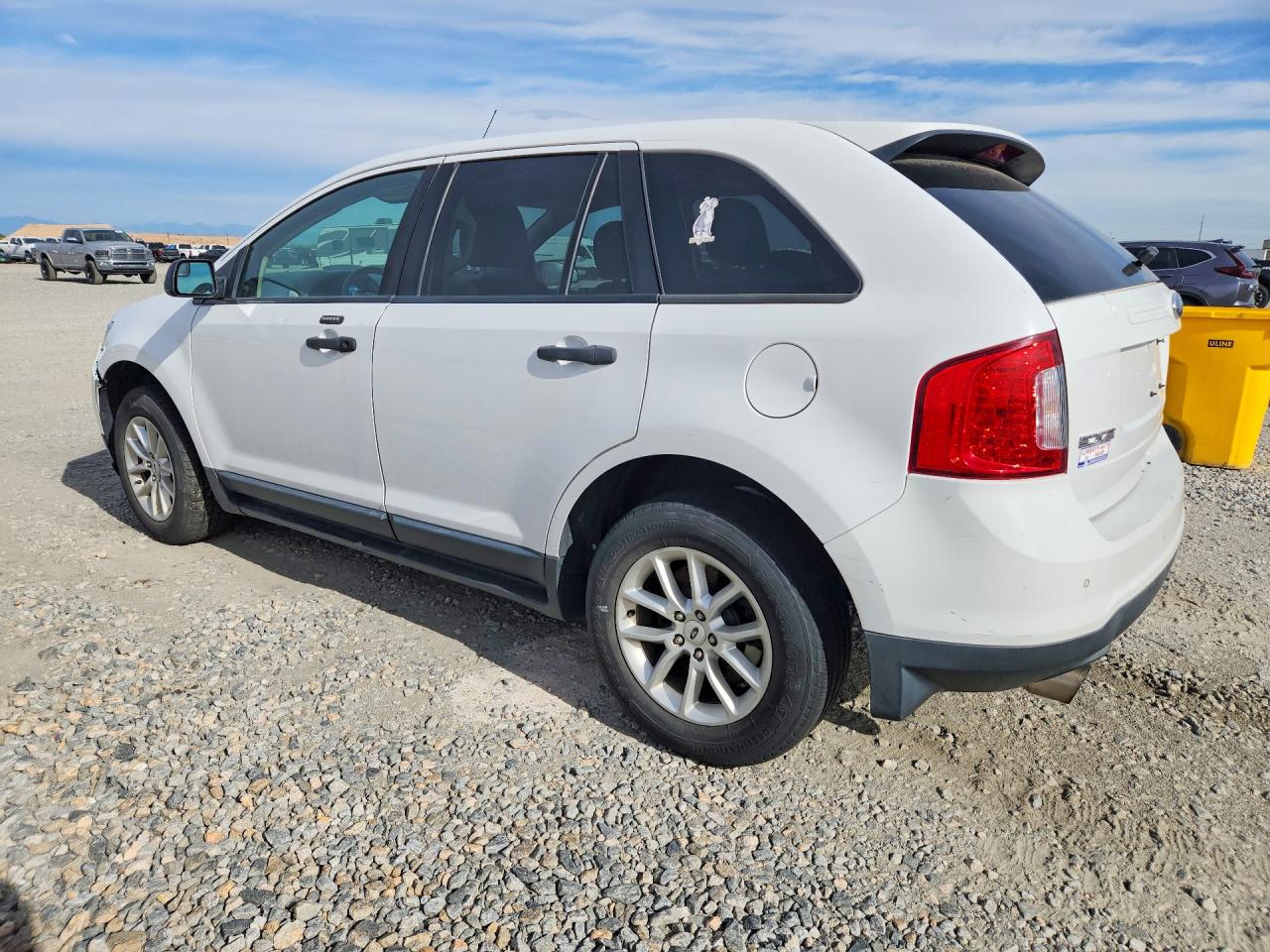 2014 Ford Edge Se White vin: 2FMDK3G90EBA78071