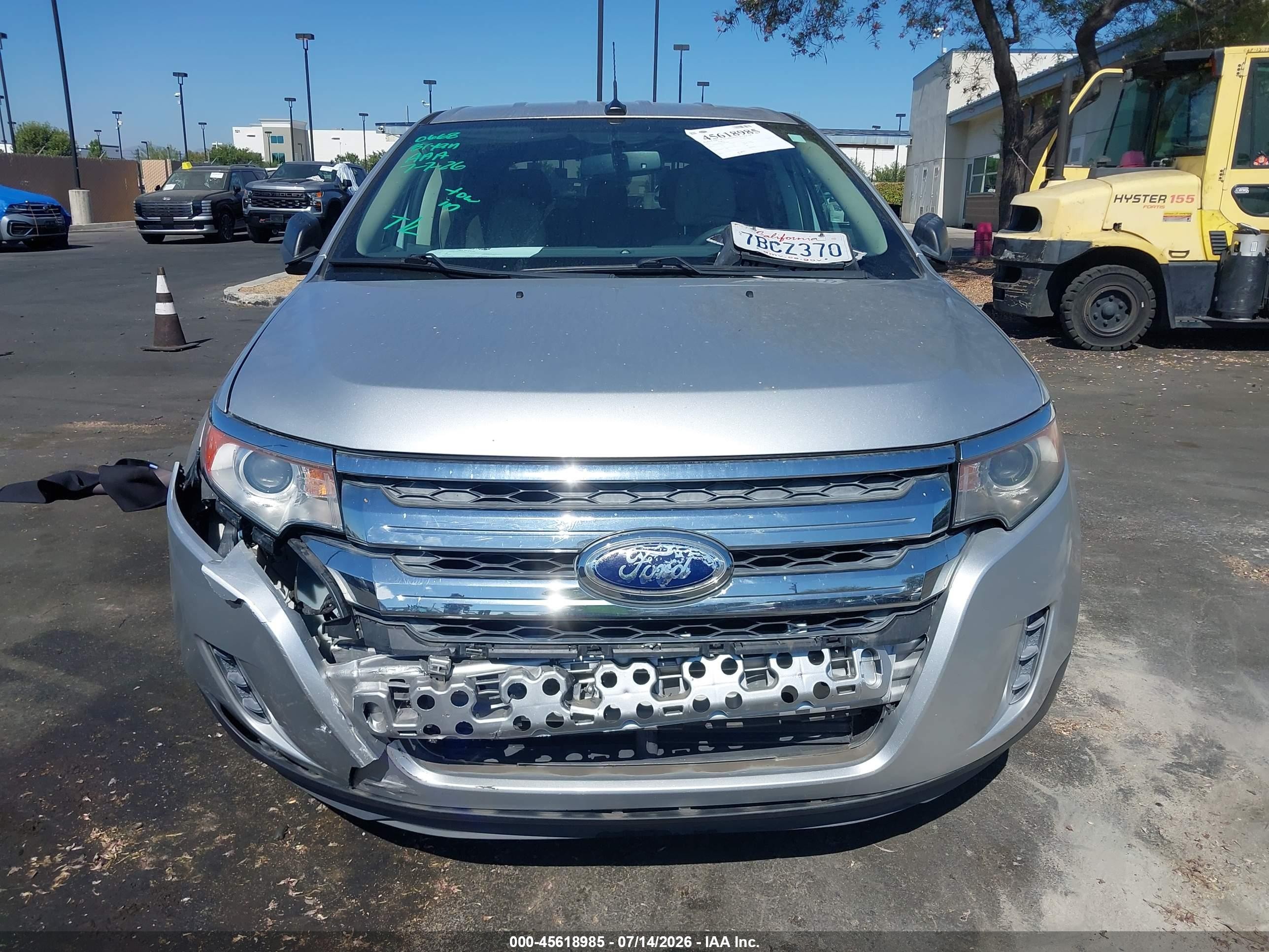 2013 Ford Edge Se Silver vin: 2FMDK3G92DBB83080