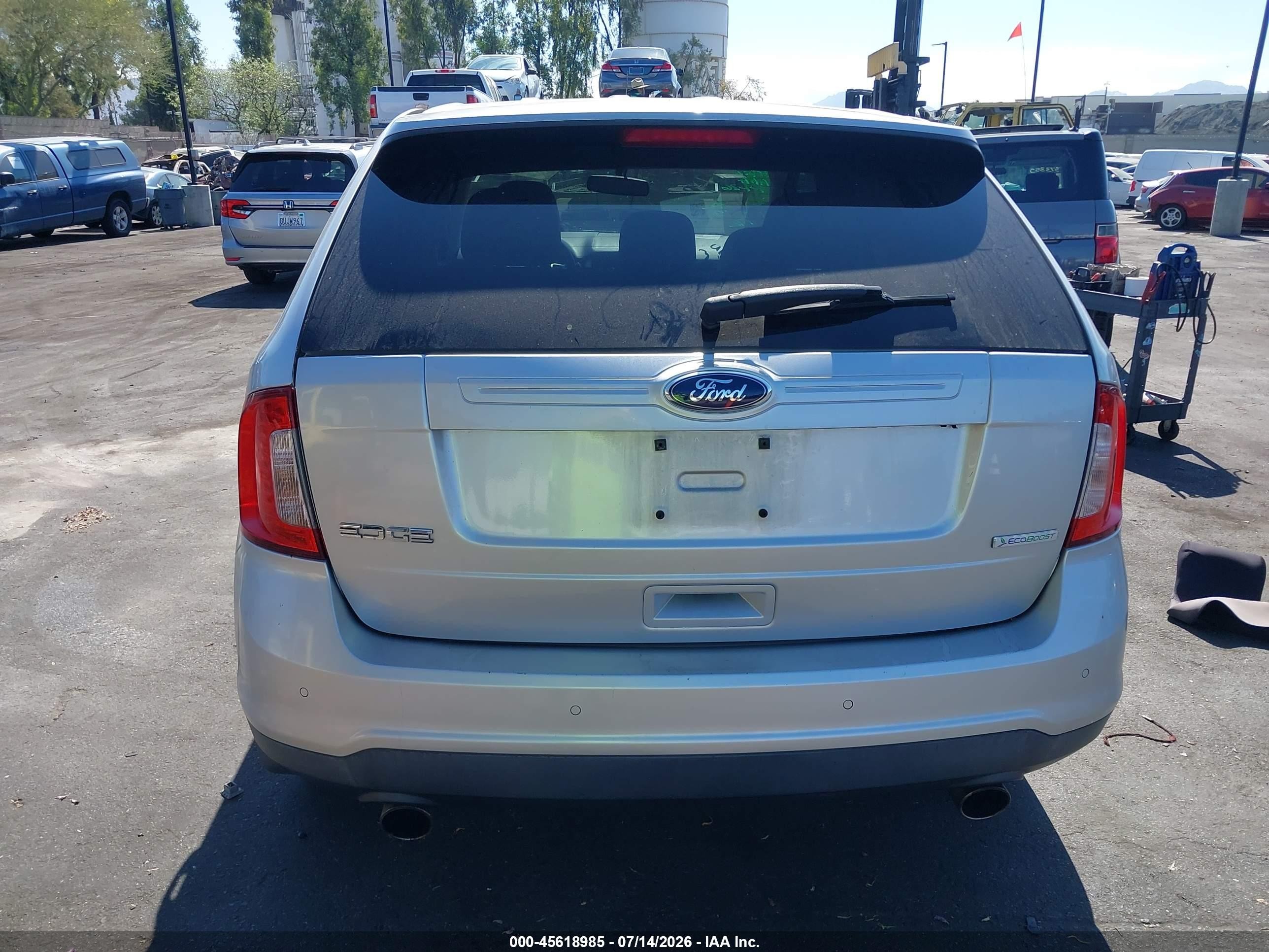 2013 Ford Edge Se Silver vin: 2FMDK3G92DBB83080
