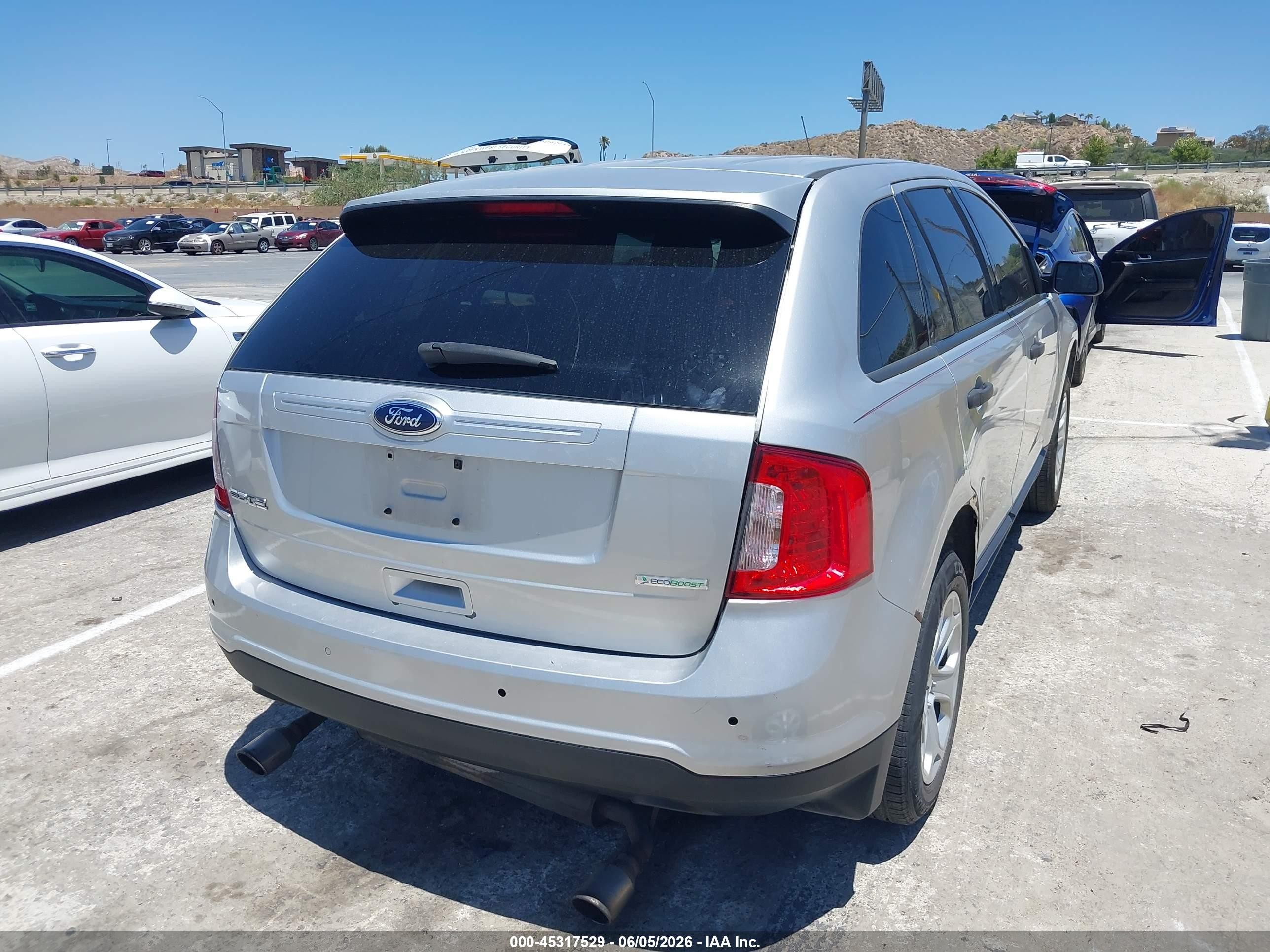 2014 Ford Edge Se Silver vin: 2FMDK3G92EBA47565