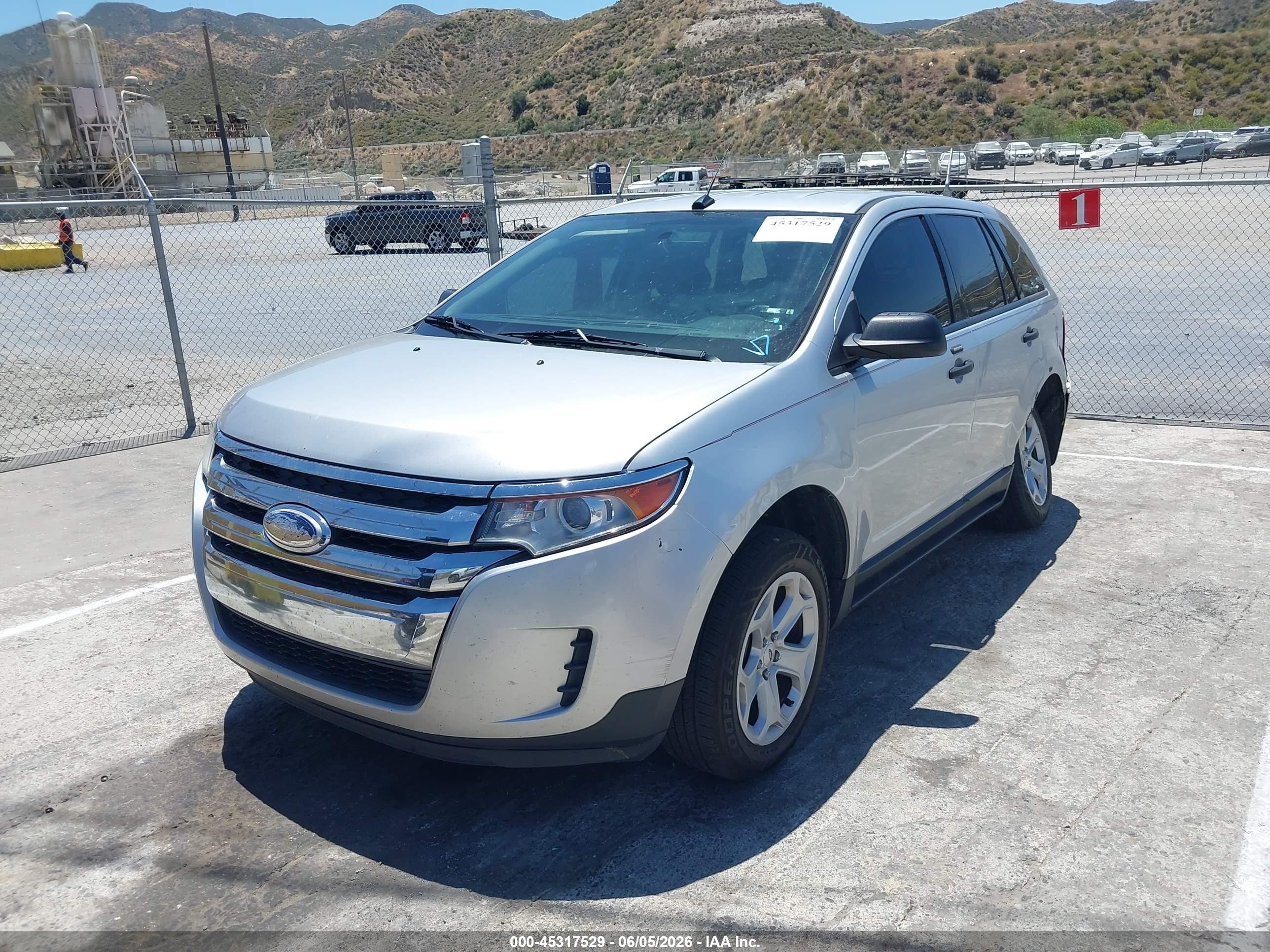2014 Ford Edge Se Silver vin: 2FMDK3G92EBA47565