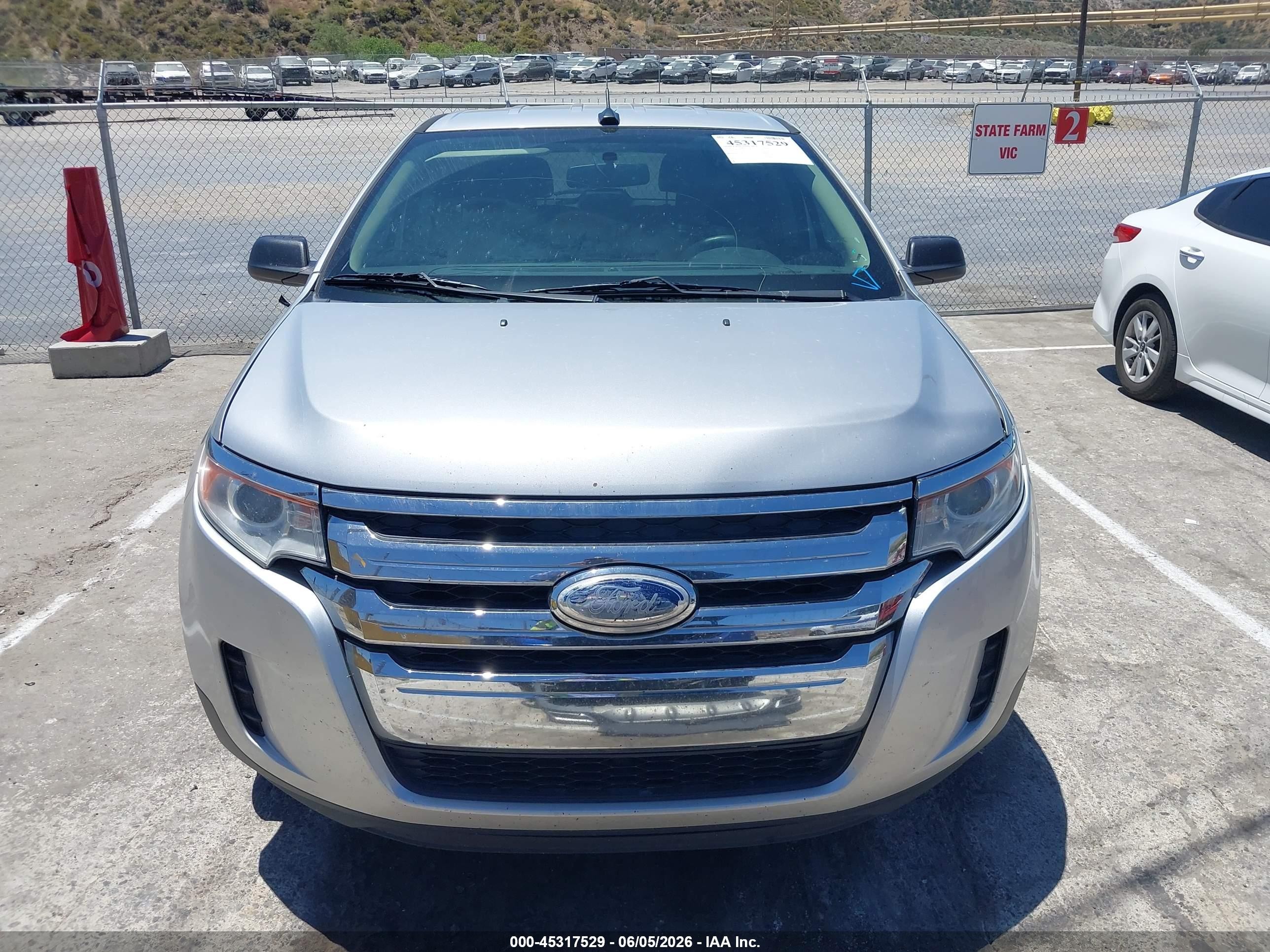 2014 Ford Edge Se Silver vin: 2FMDK3G92EBA47565