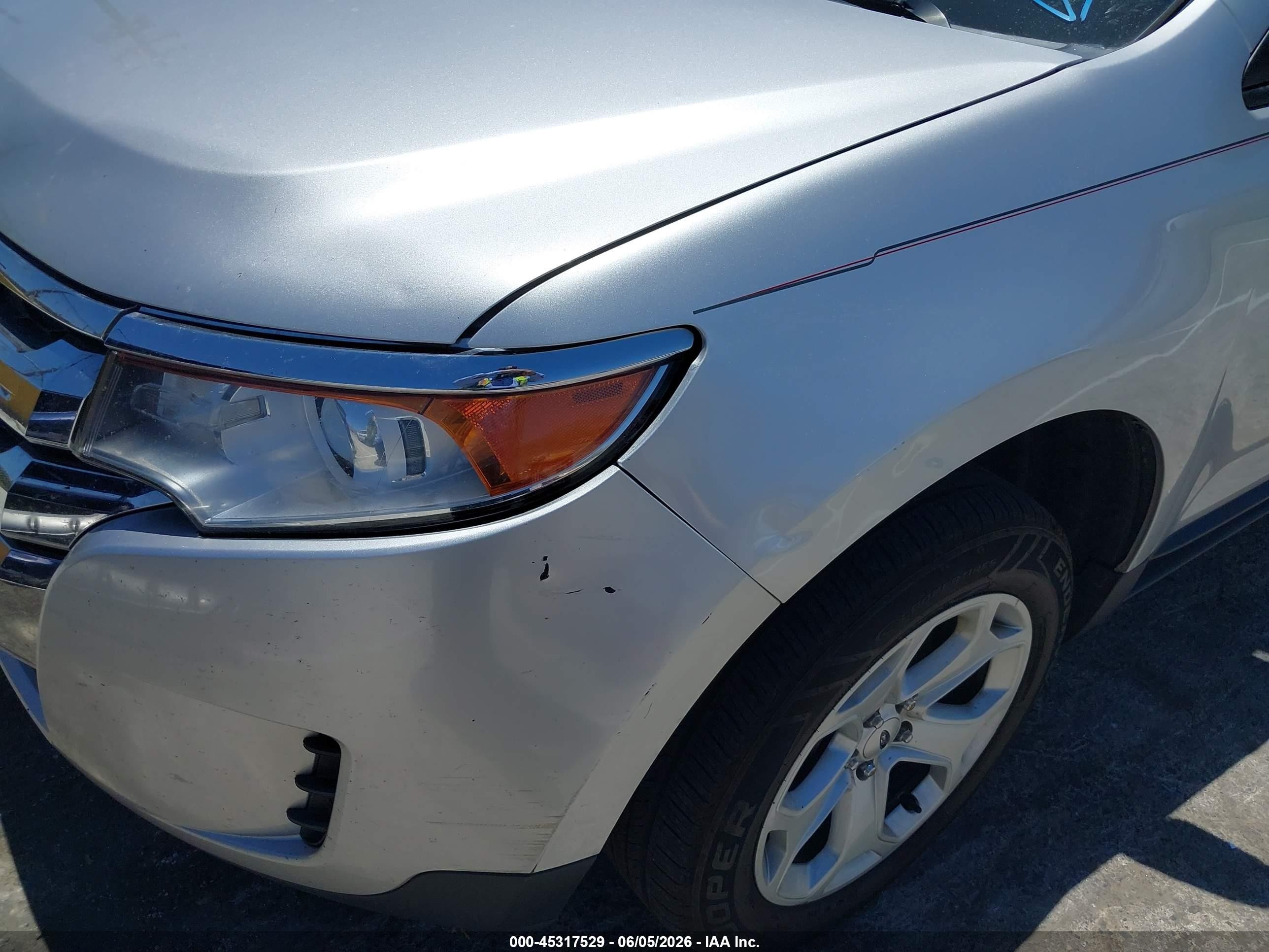 2014 Ford Edge Se Silver vin: 2FMDK3G92EBA47565
