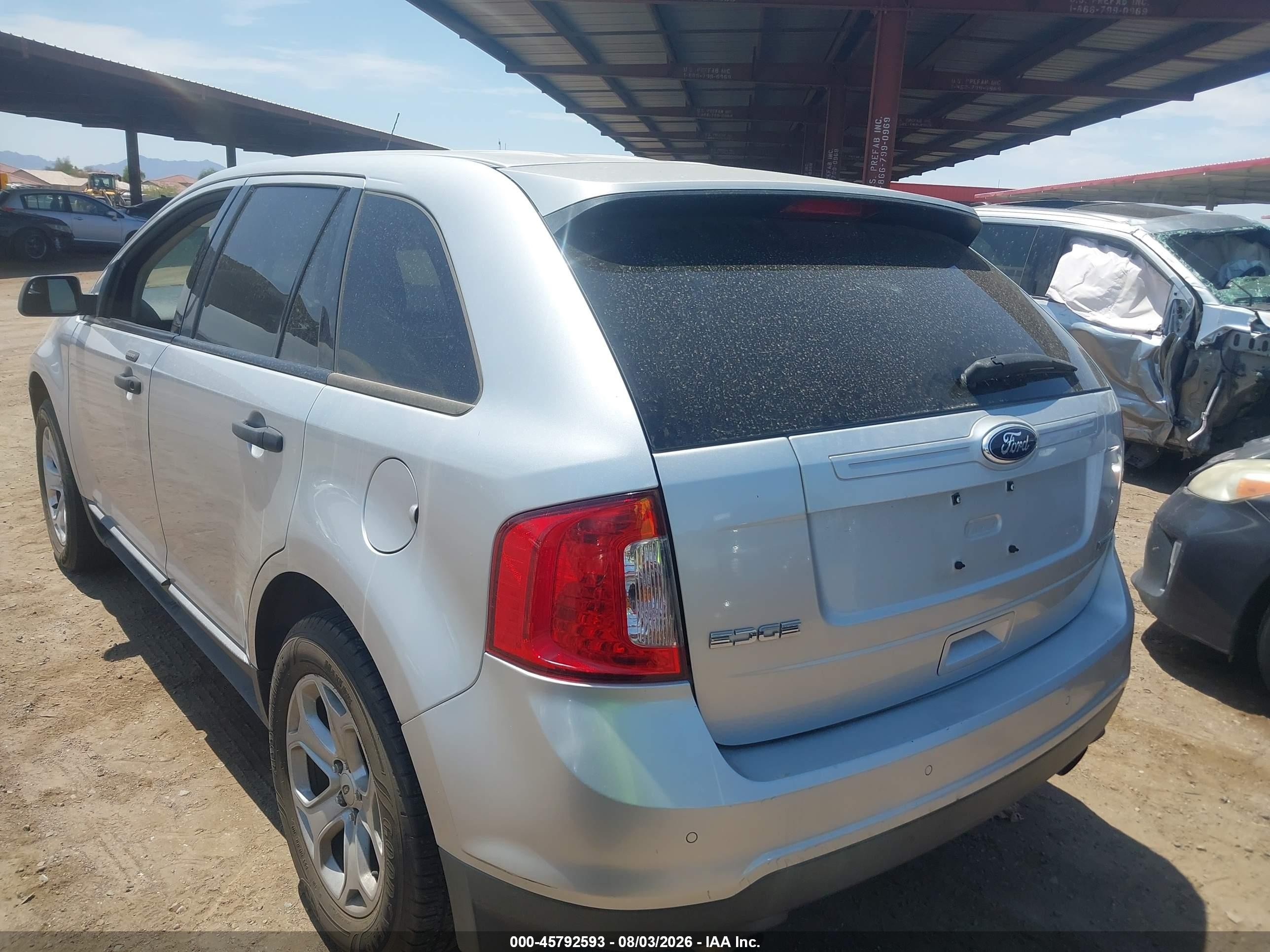 2014 Ford Edge Se Серый vin: 2FMDK3G92EBB47617